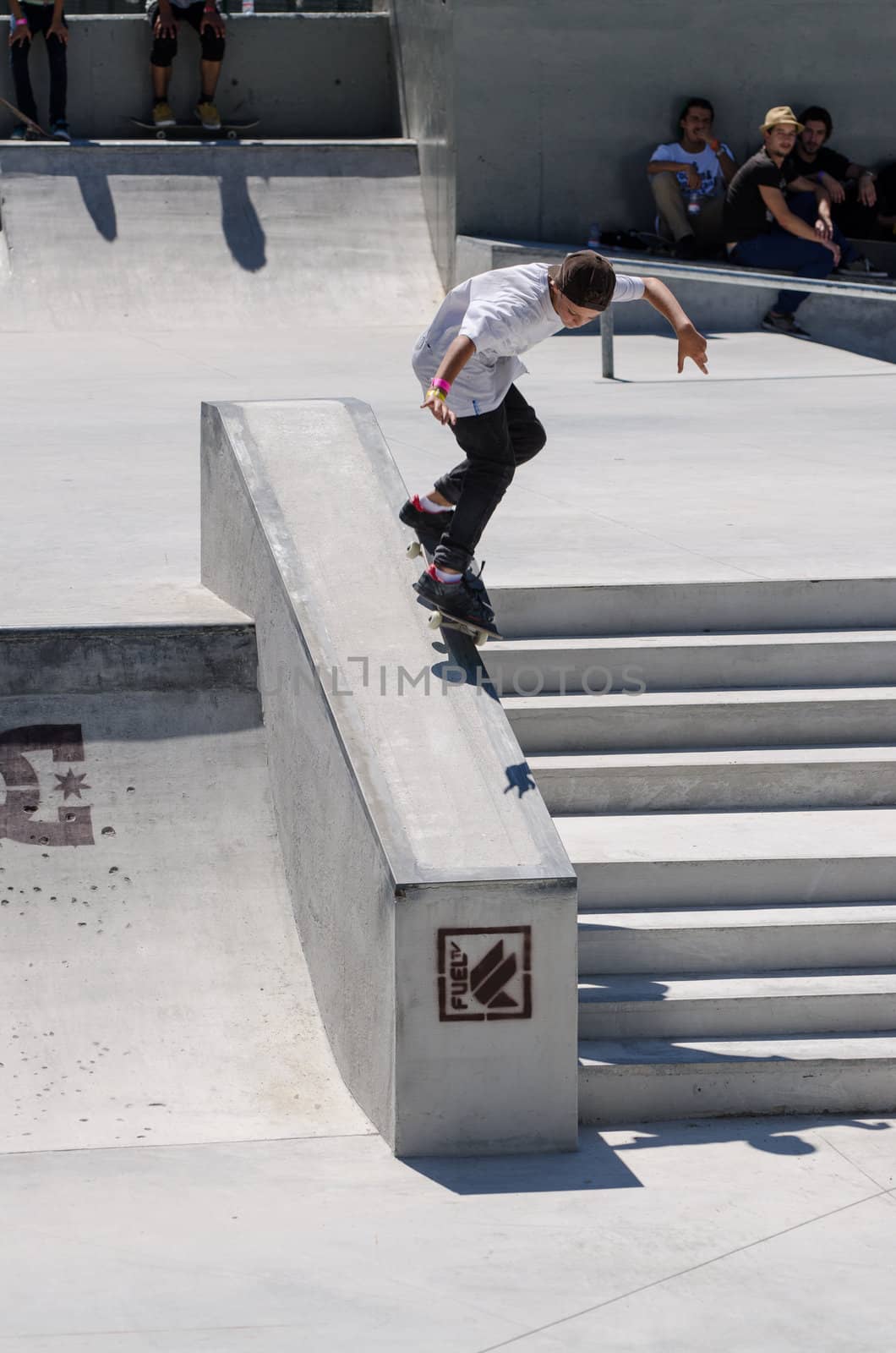 VISEU, PORTUGAL - JULY 22: Gustavo Ribeiro at DC Skate challenge by MEO on july 22, 2012 in Viseu, Portugal.