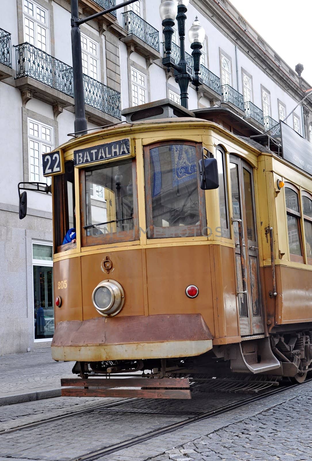 Old tram in the city of Porto, Portugal by anderm