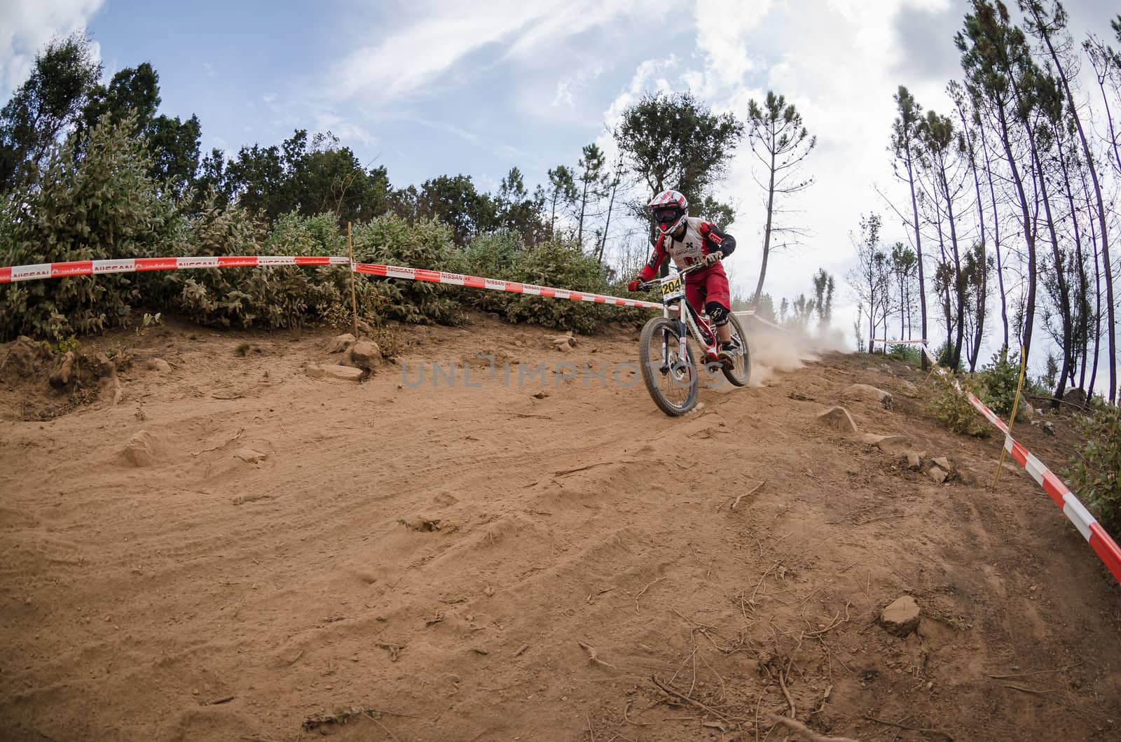 PENELA, PORTUGAL - SEPTEMBER 9: Joao Gois during the 6th Stage of the Taca de Portugal Downhill Vodafone on september 9, 2012 in Penela, Portugal.