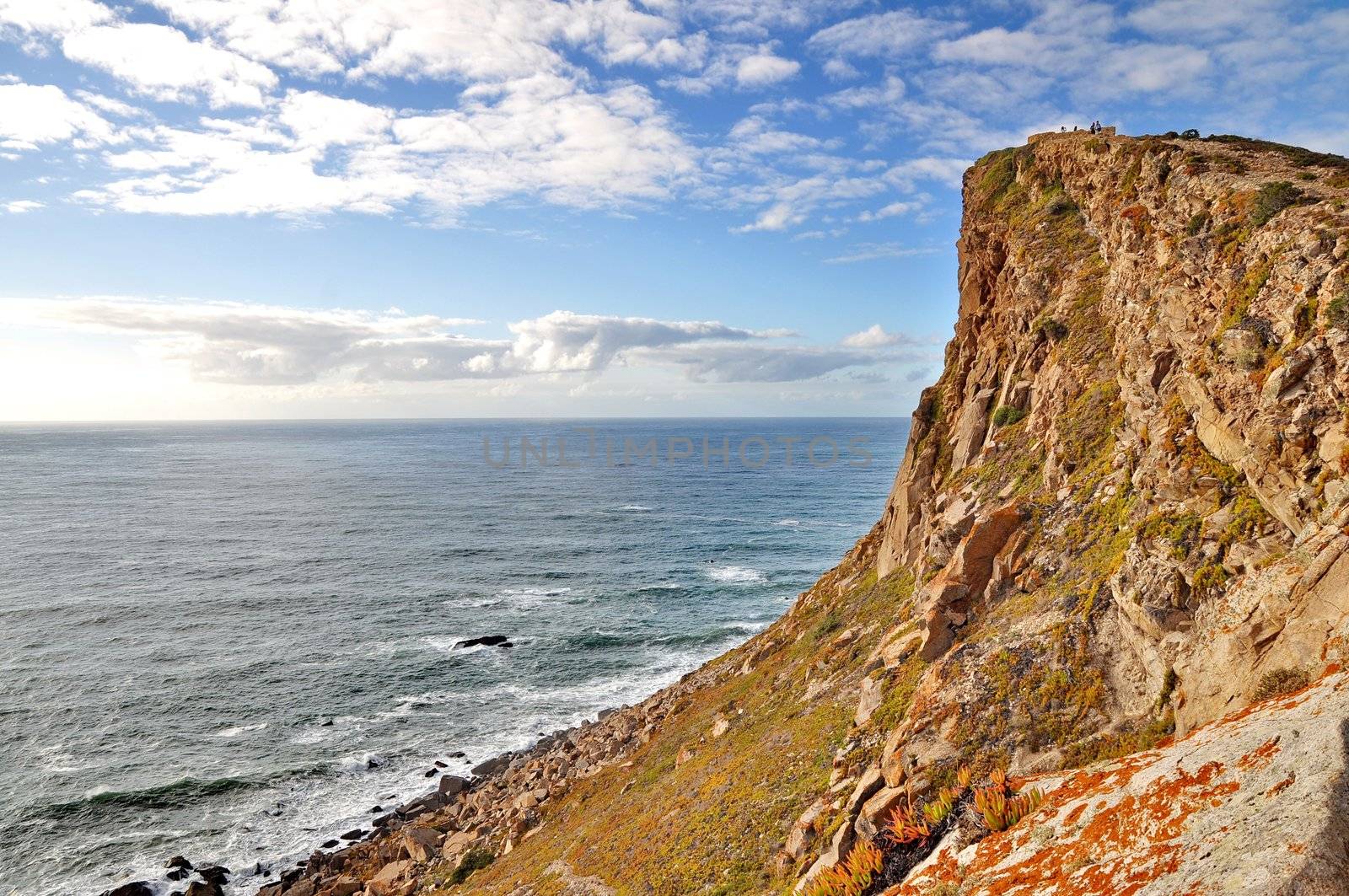 Rock cliffs by the sea (Portugal) by anderm