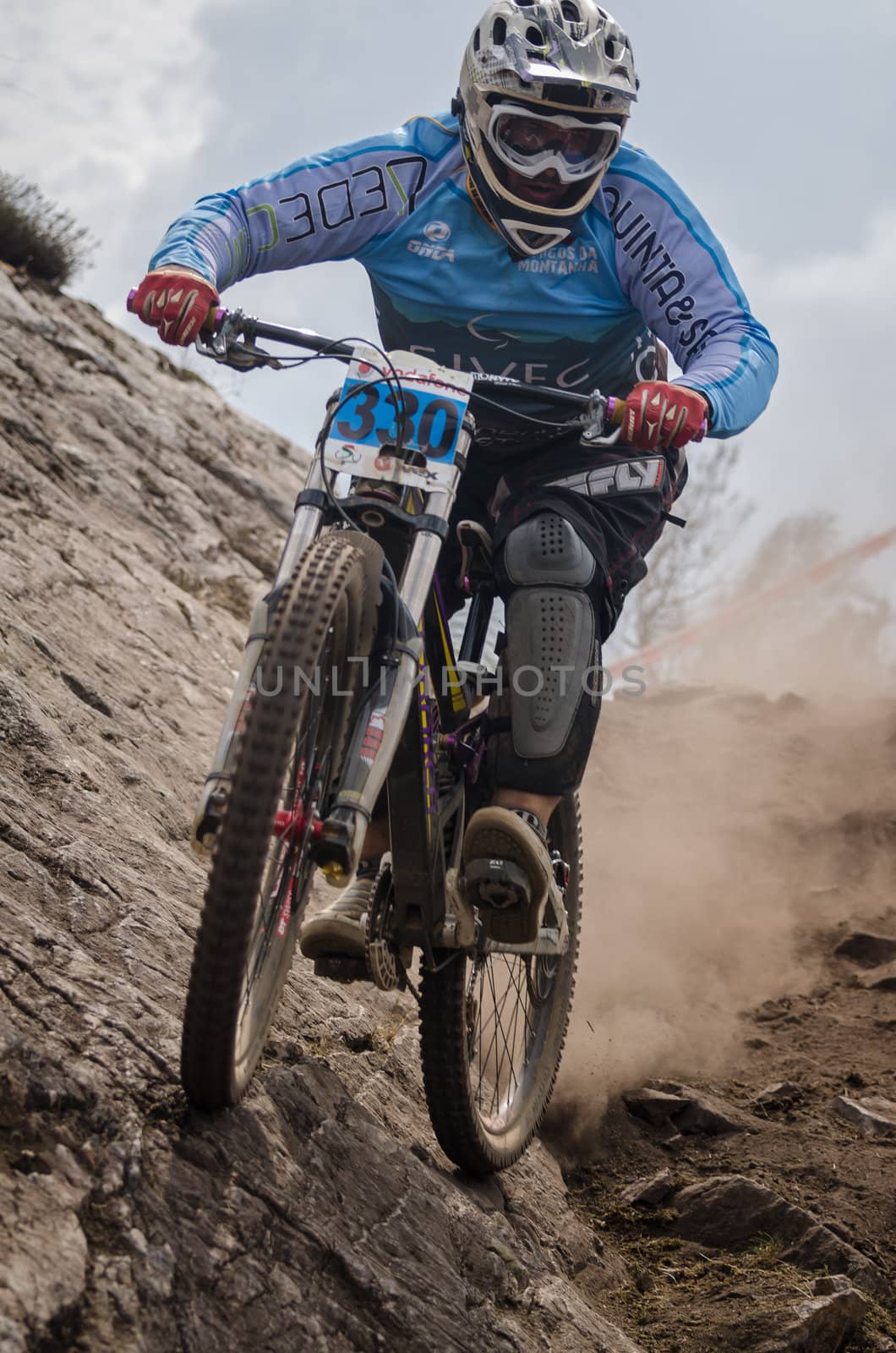 PENELA, PORTUGAL - SEPTEMBER 9: Joao Carvalho during the 6th Stage of the Taca de Portugal Downhill Vodafone on september 9, 2012 in Penela, Portugal.