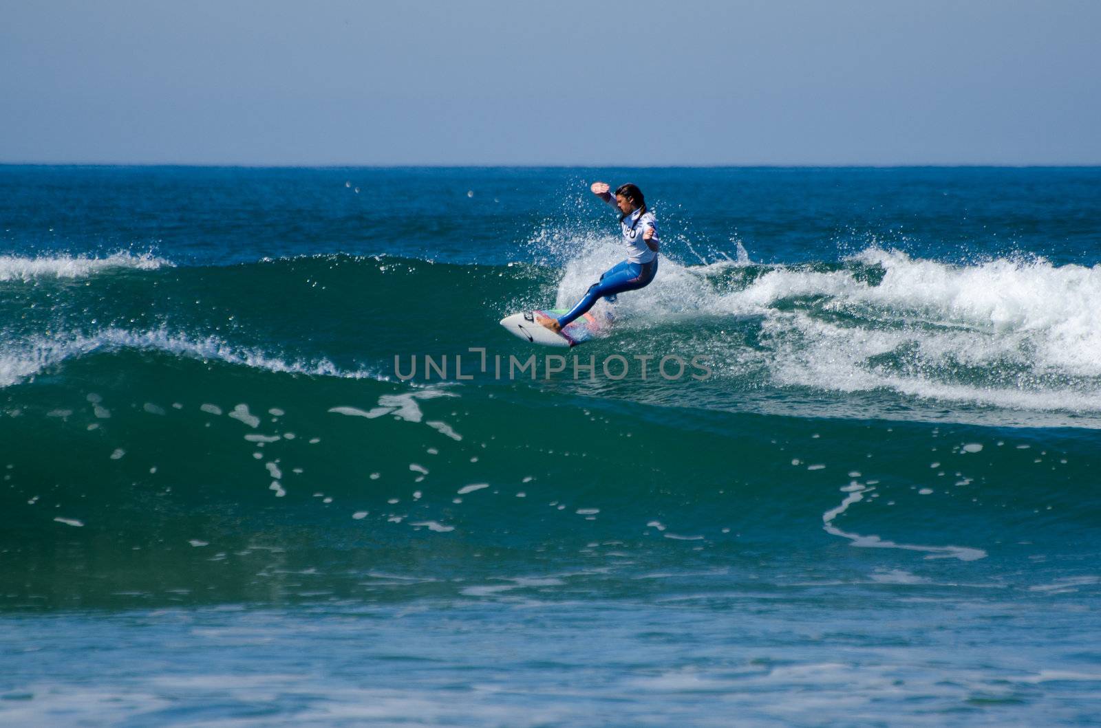 FIGUEIRA DA FOZ, PORTUGAL - SEPTEMBER 30: Keshia Eyre at the 4th stage of MEO Figueira Pro on september 30, 2012 in Figueira da Foz, Portugal.
