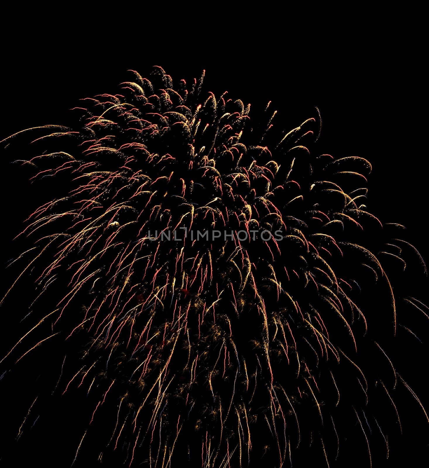 beautiful fireworks against the dark sky, fireworks