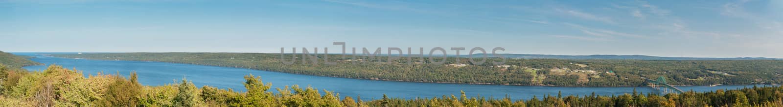 Region around Seal Island Bridge, Boularderie East, Nova Scotia