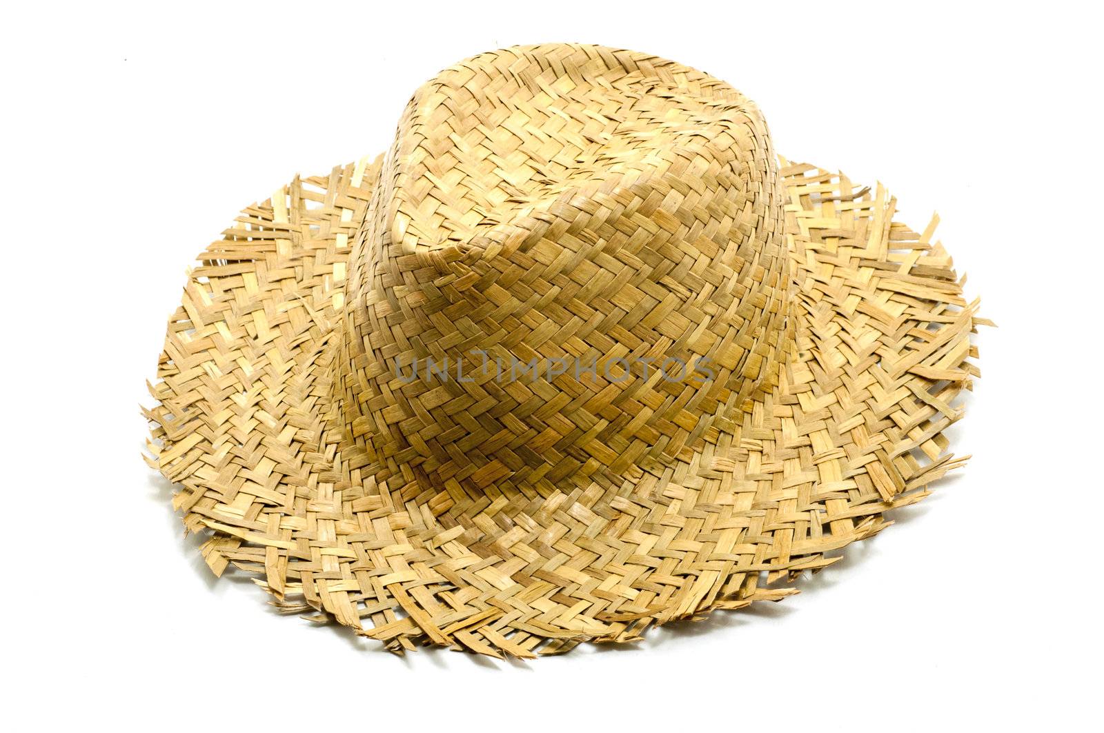 straw hat isolated on a white background by TanawatPontchour