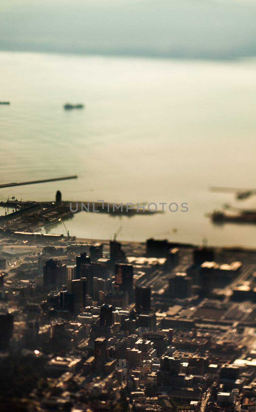 Cape Town seen from a high angle view