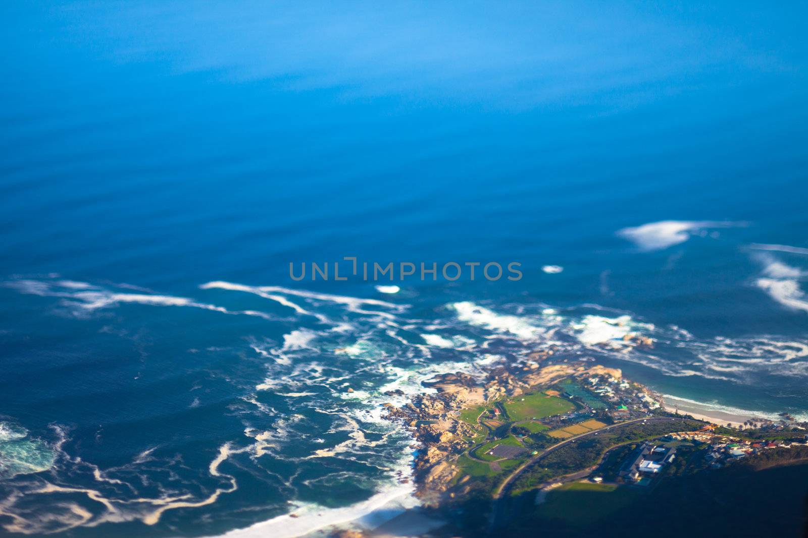 Camps Bay, Cape Town seen from a high angle