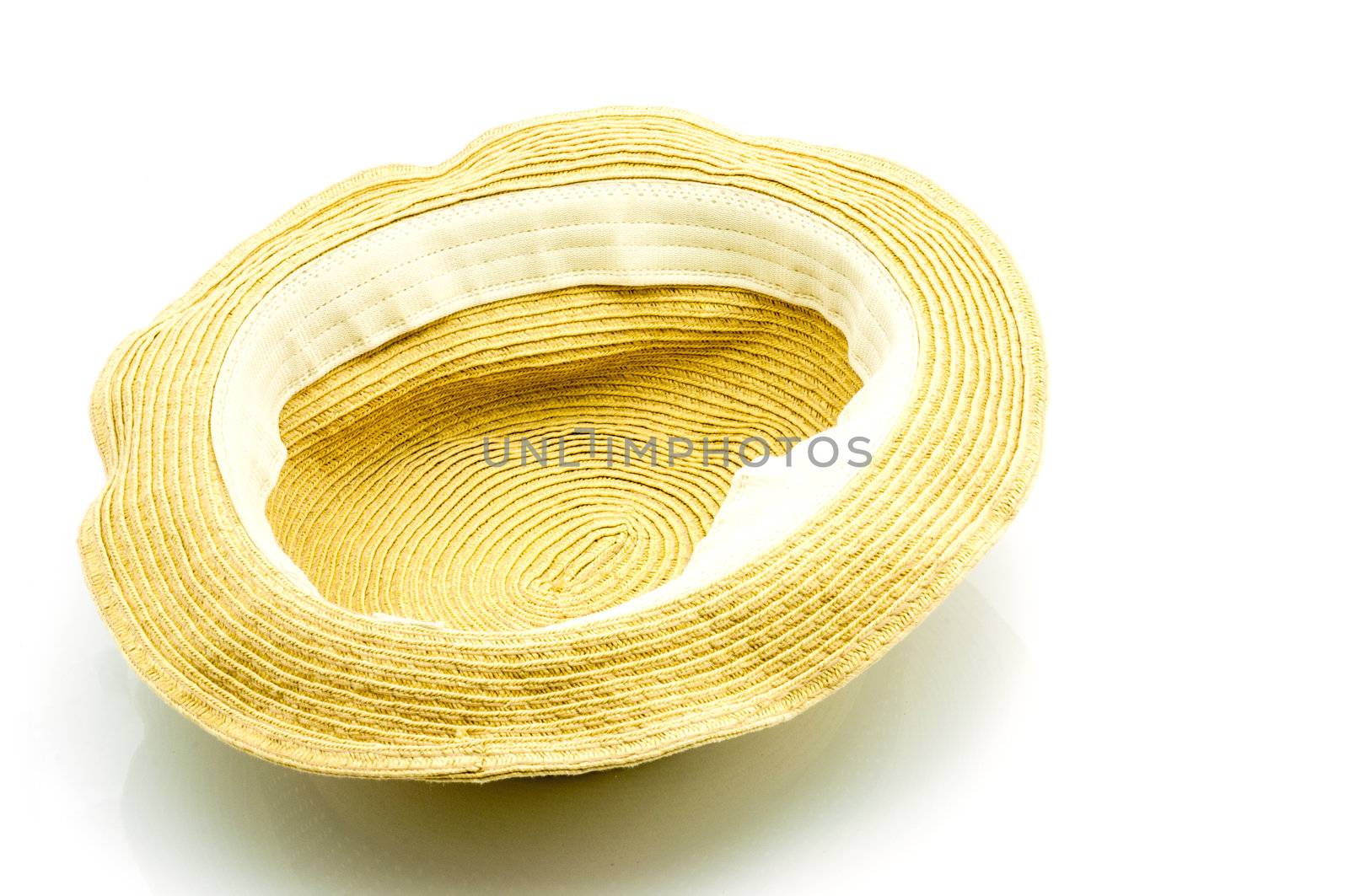 straw hat isolated on a white background by TanawatPontchour