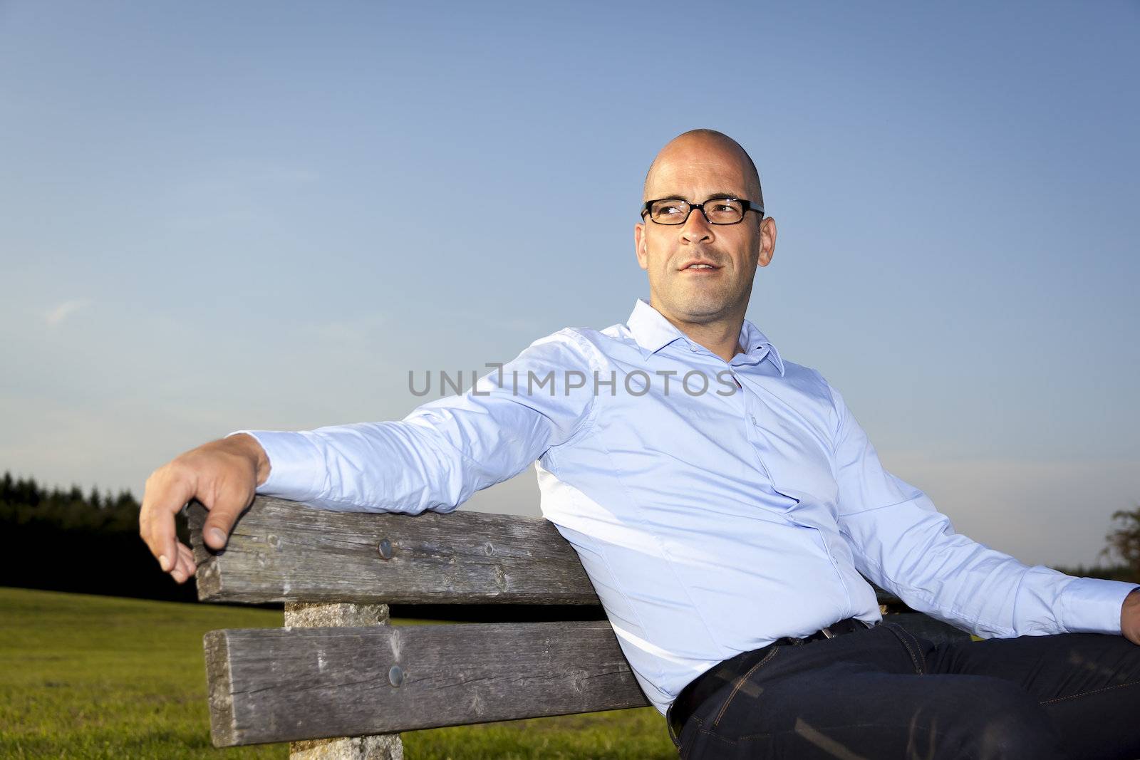 An image of a man in the nature