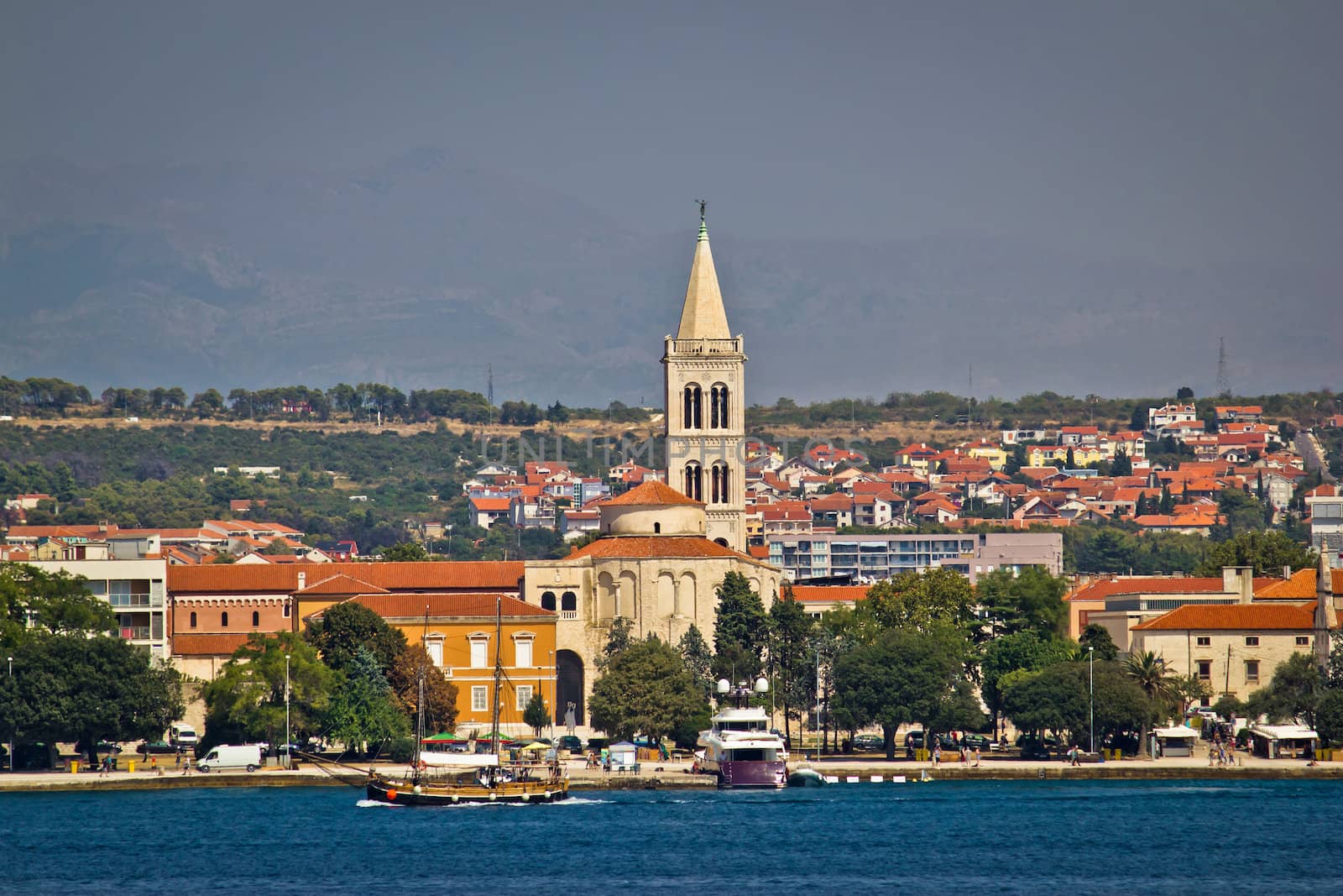 Zadar waterfront view from the sea by xbrchx