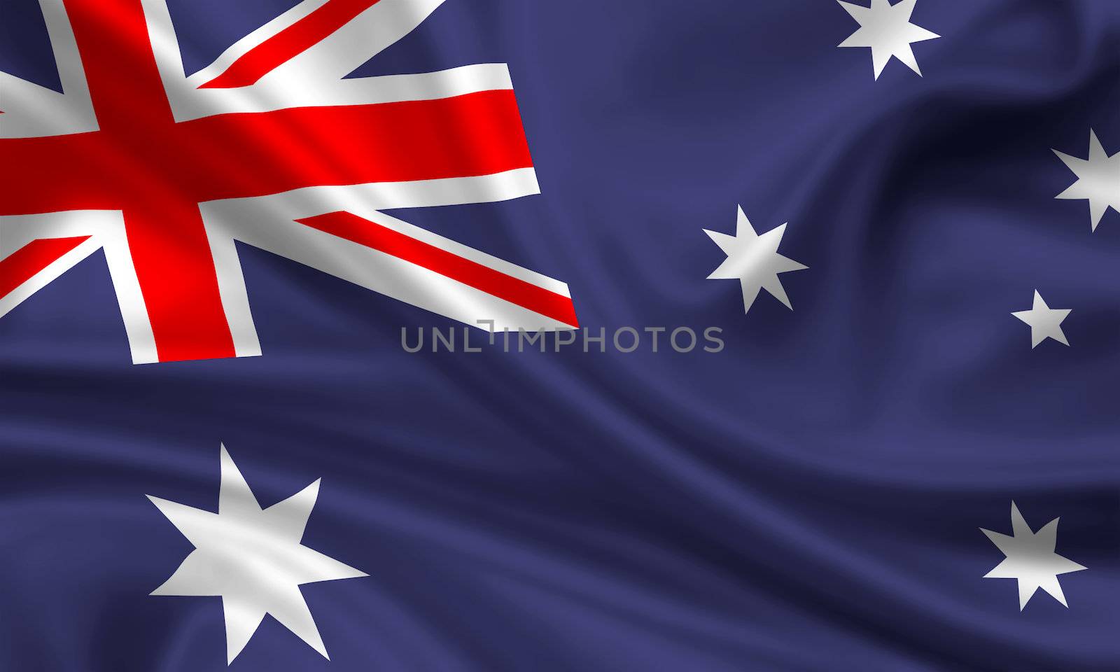 waving flag of australia