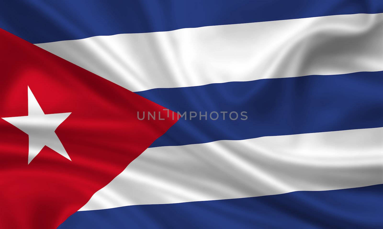 waving flag of cuba