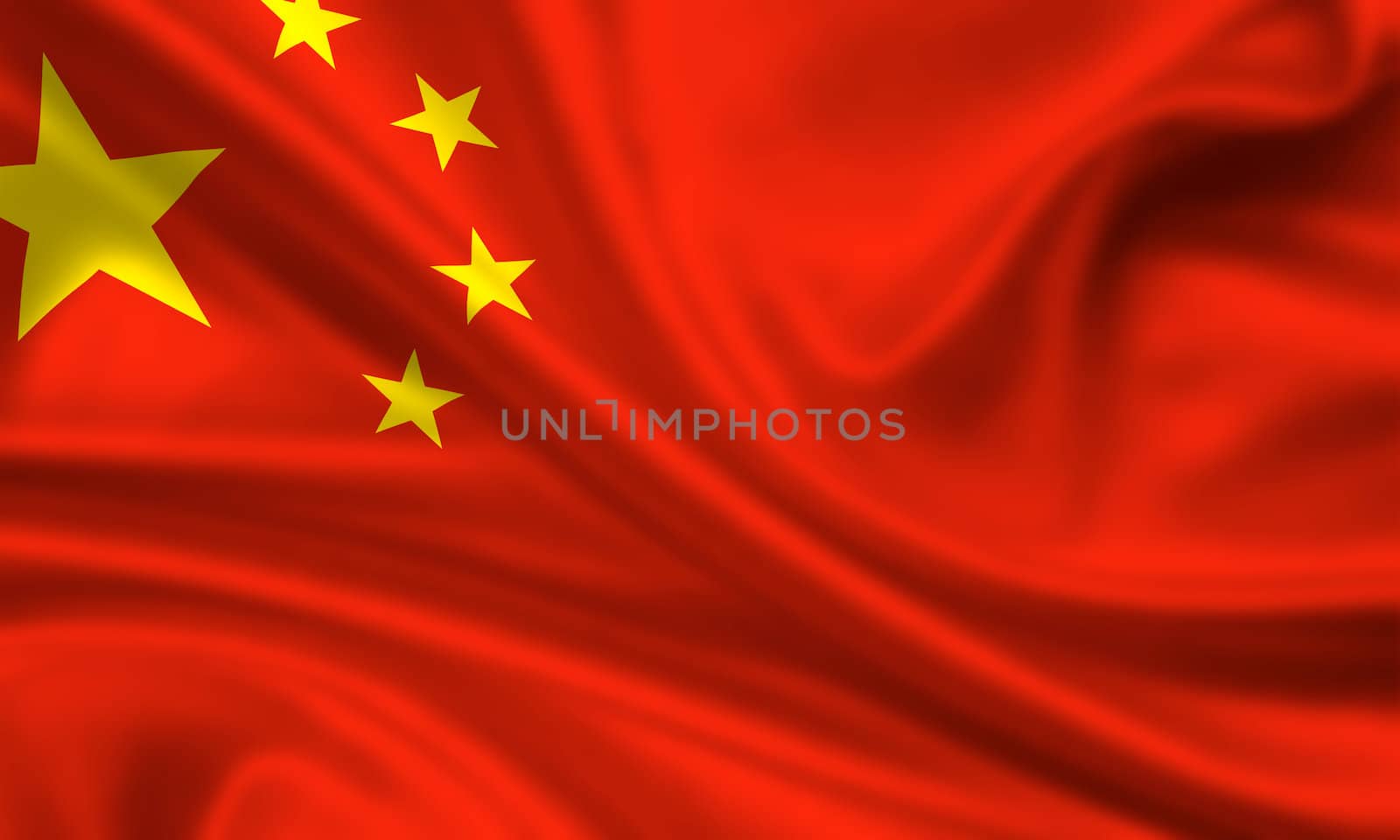 waving flag of china