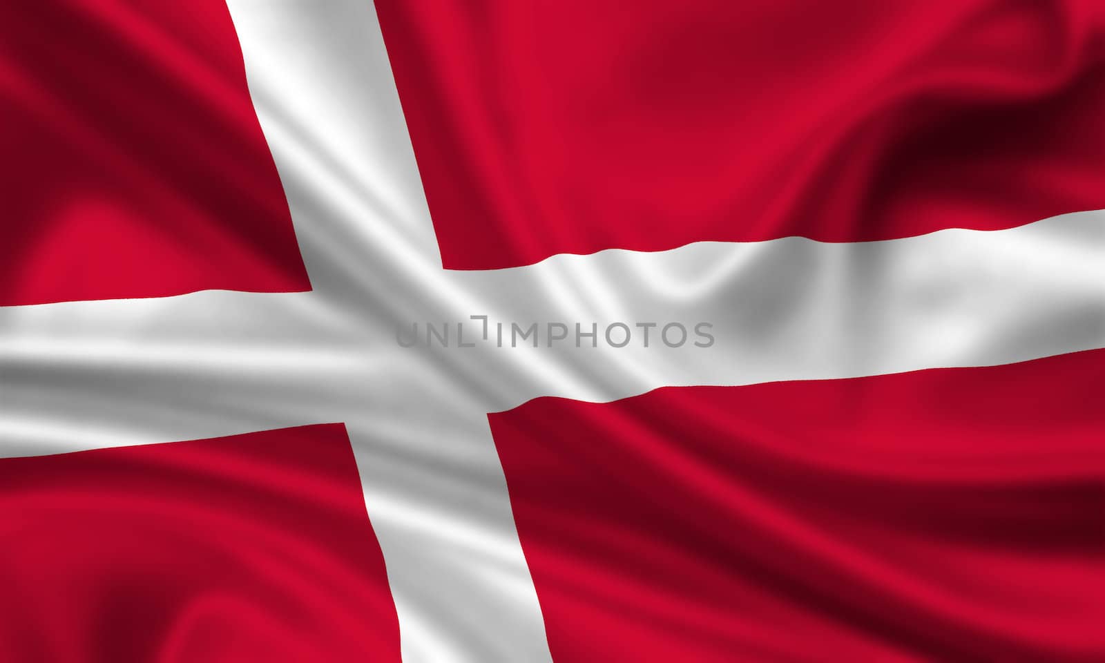 waving flag of denmark