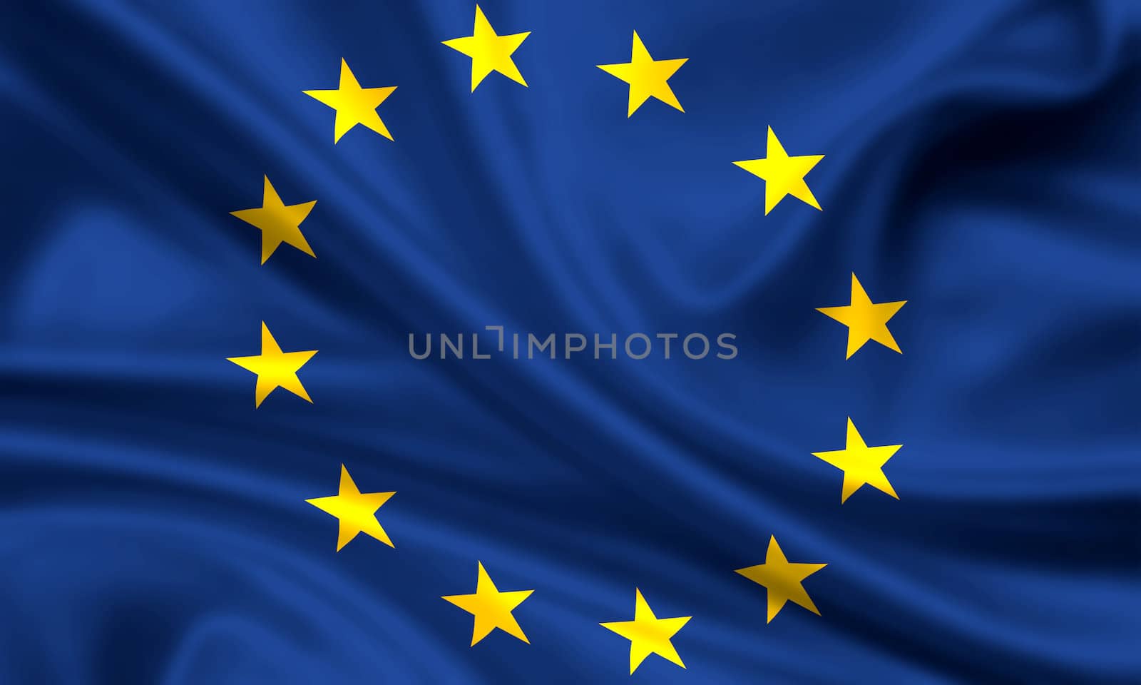waving flag of europe