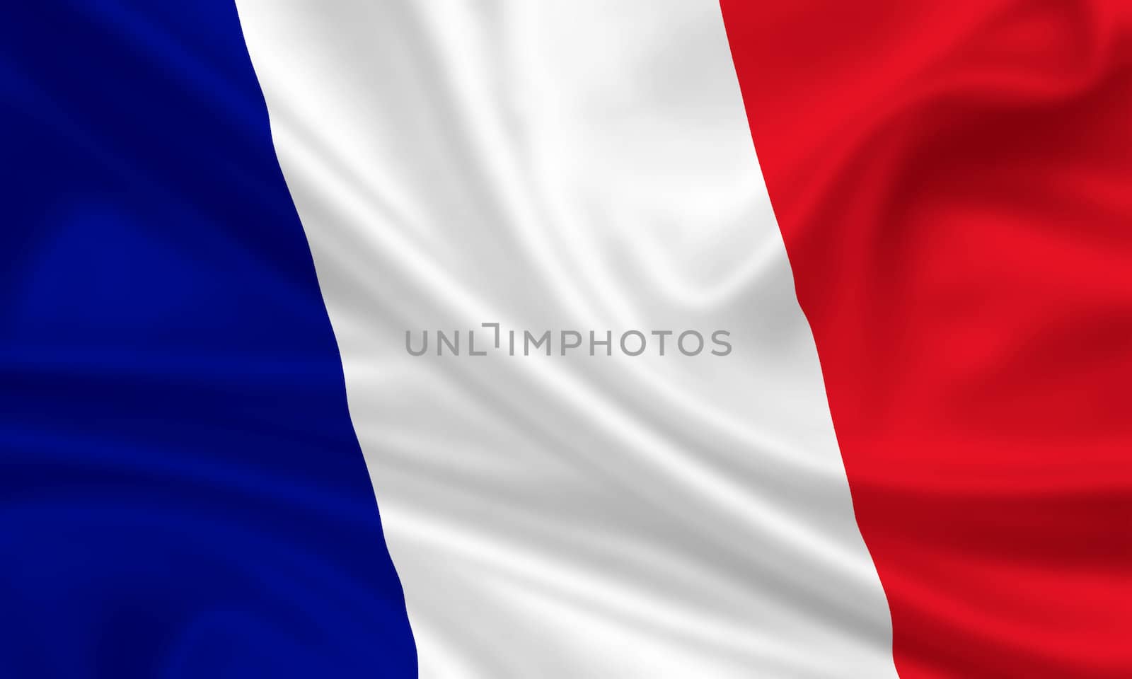 waving flag of france