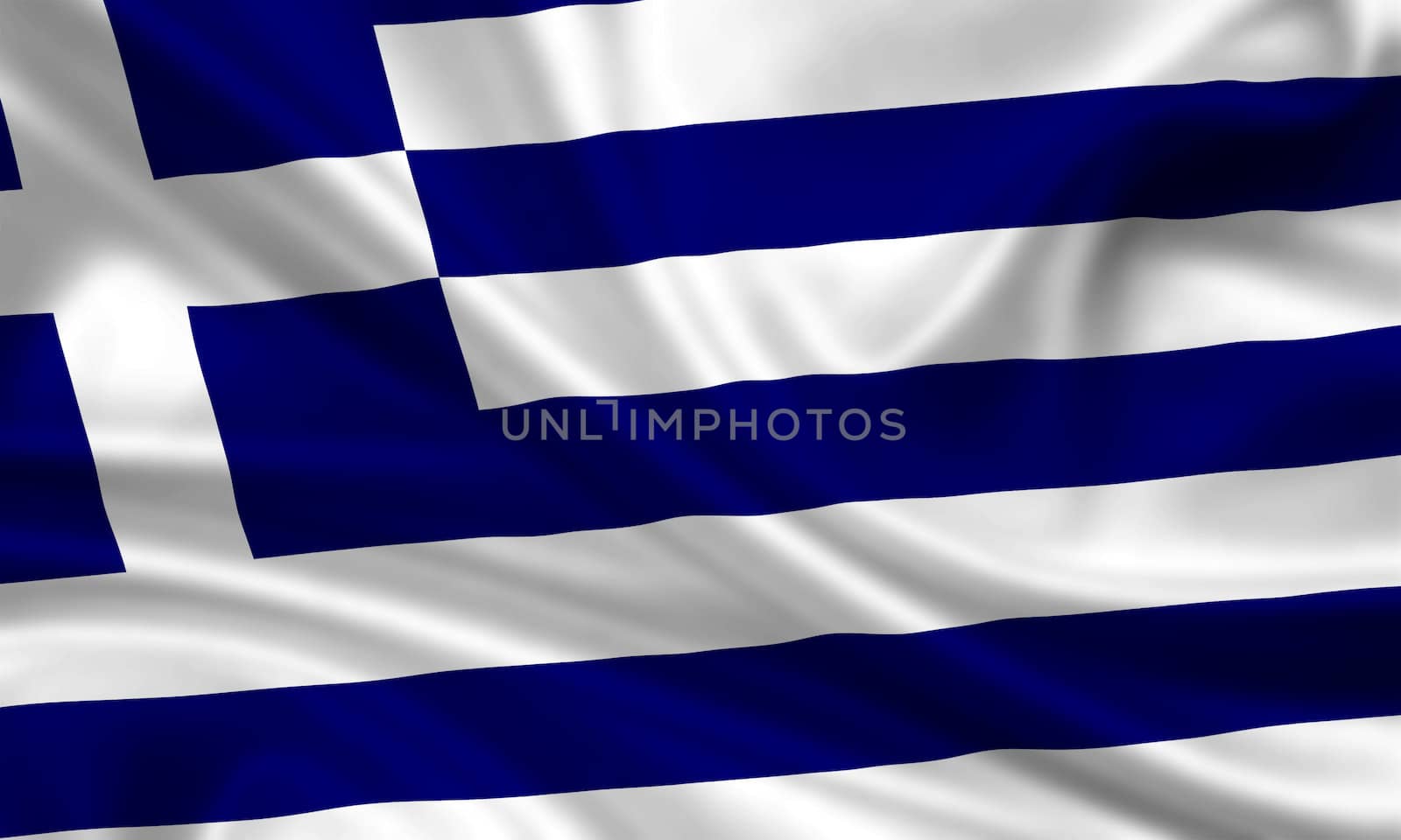 waving flag of greece