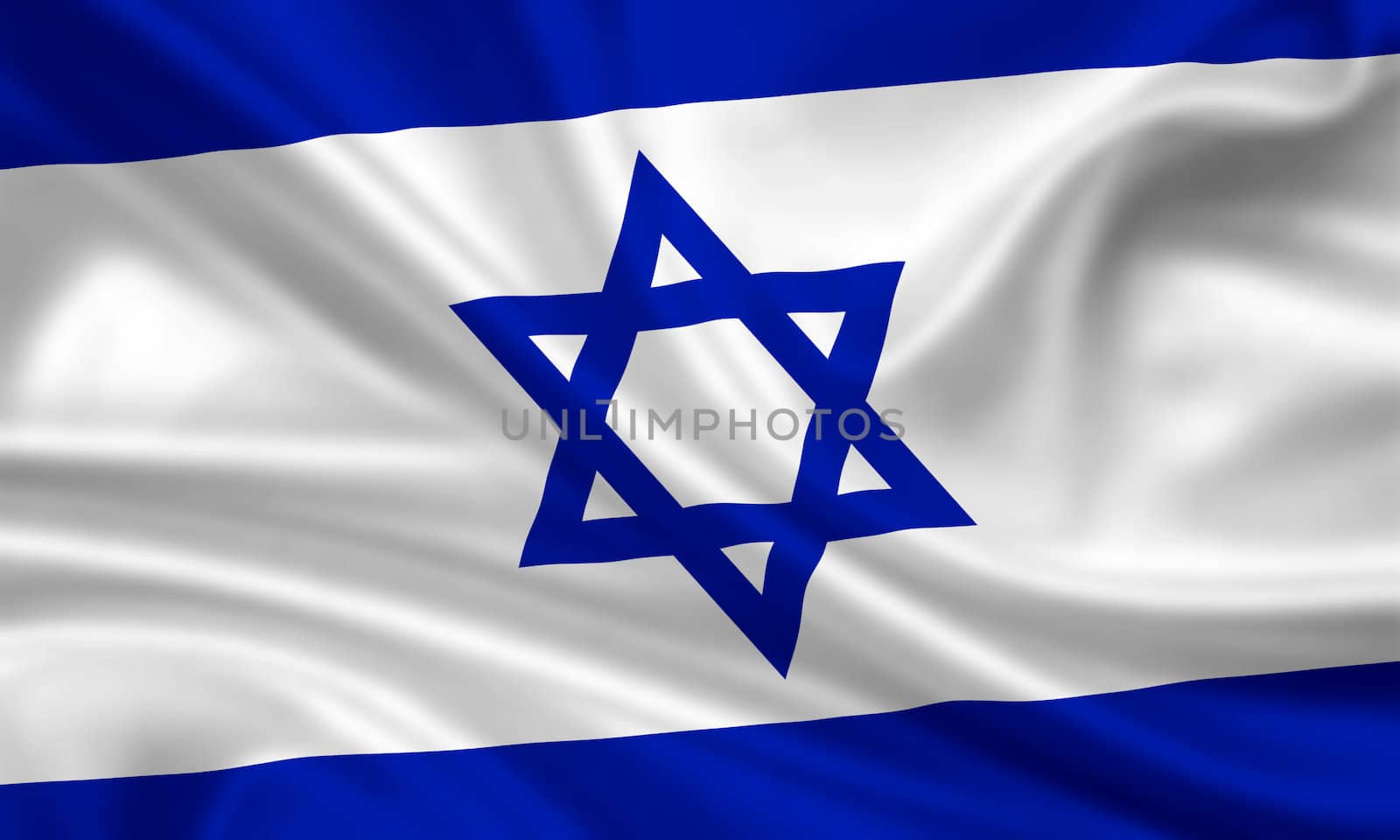 waving flag of israel