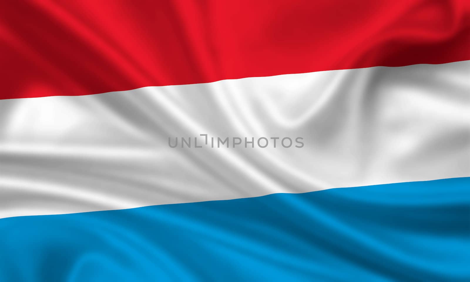 waving flag of luxembourg