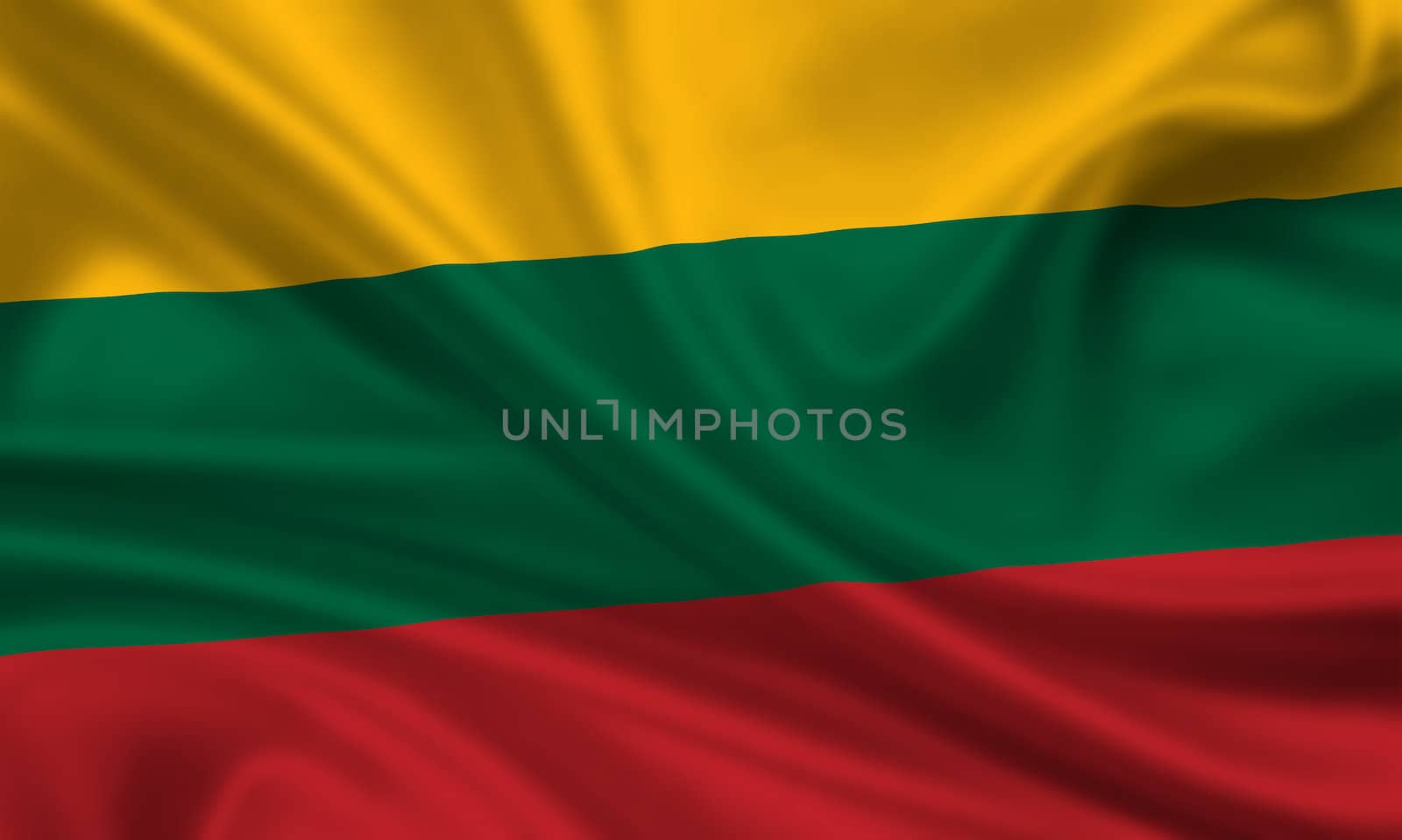 waving flag of lithuania