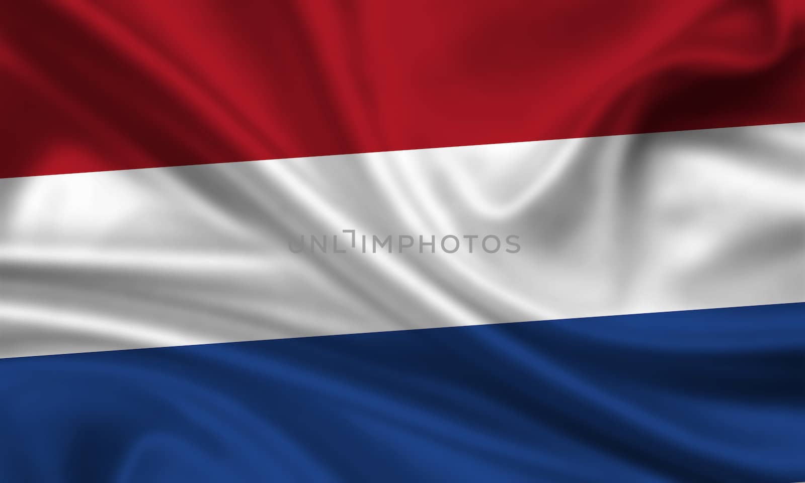 waving flag of the netherlands