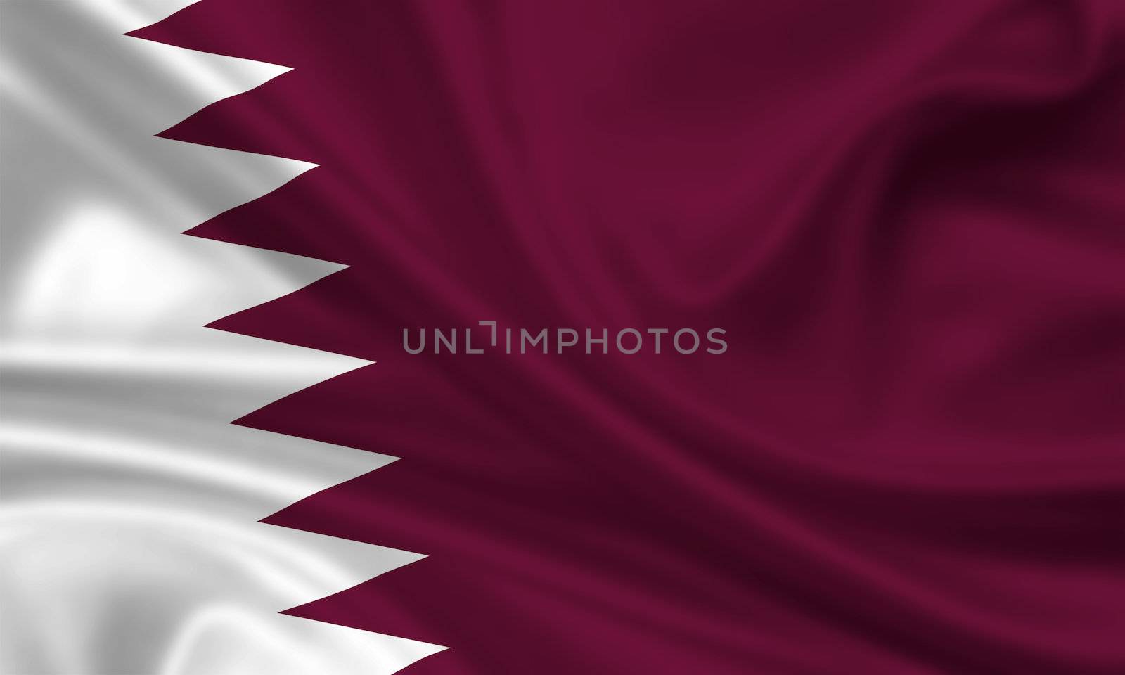 waving flag of qatar