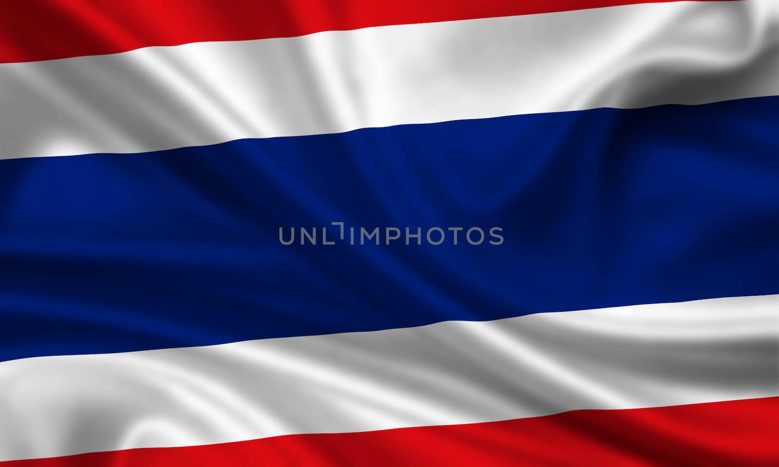 waving flag of thailand