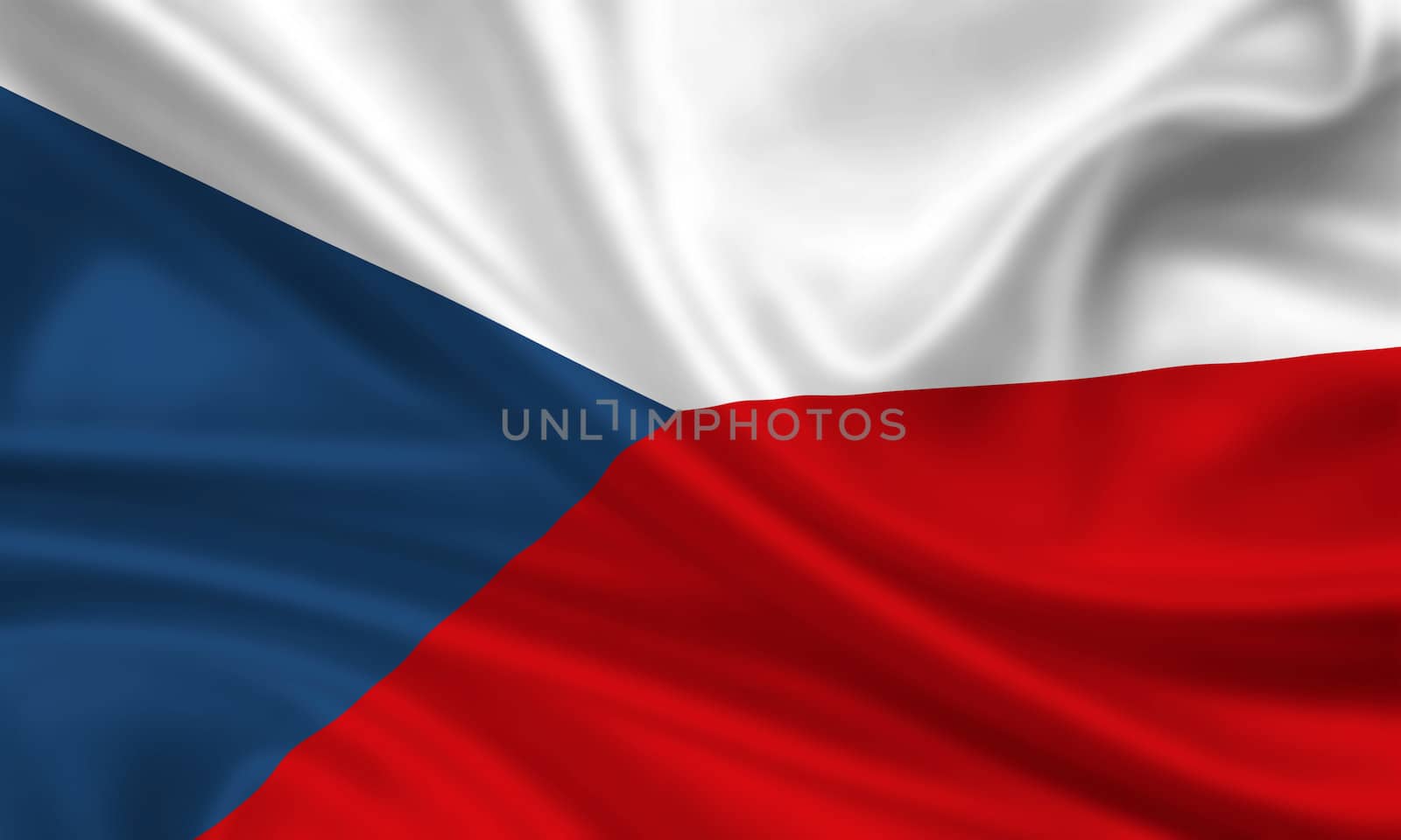 waving flag of czech republic