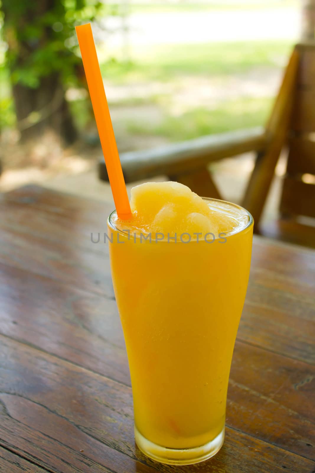 Stock Photo - Orange juice smoothie