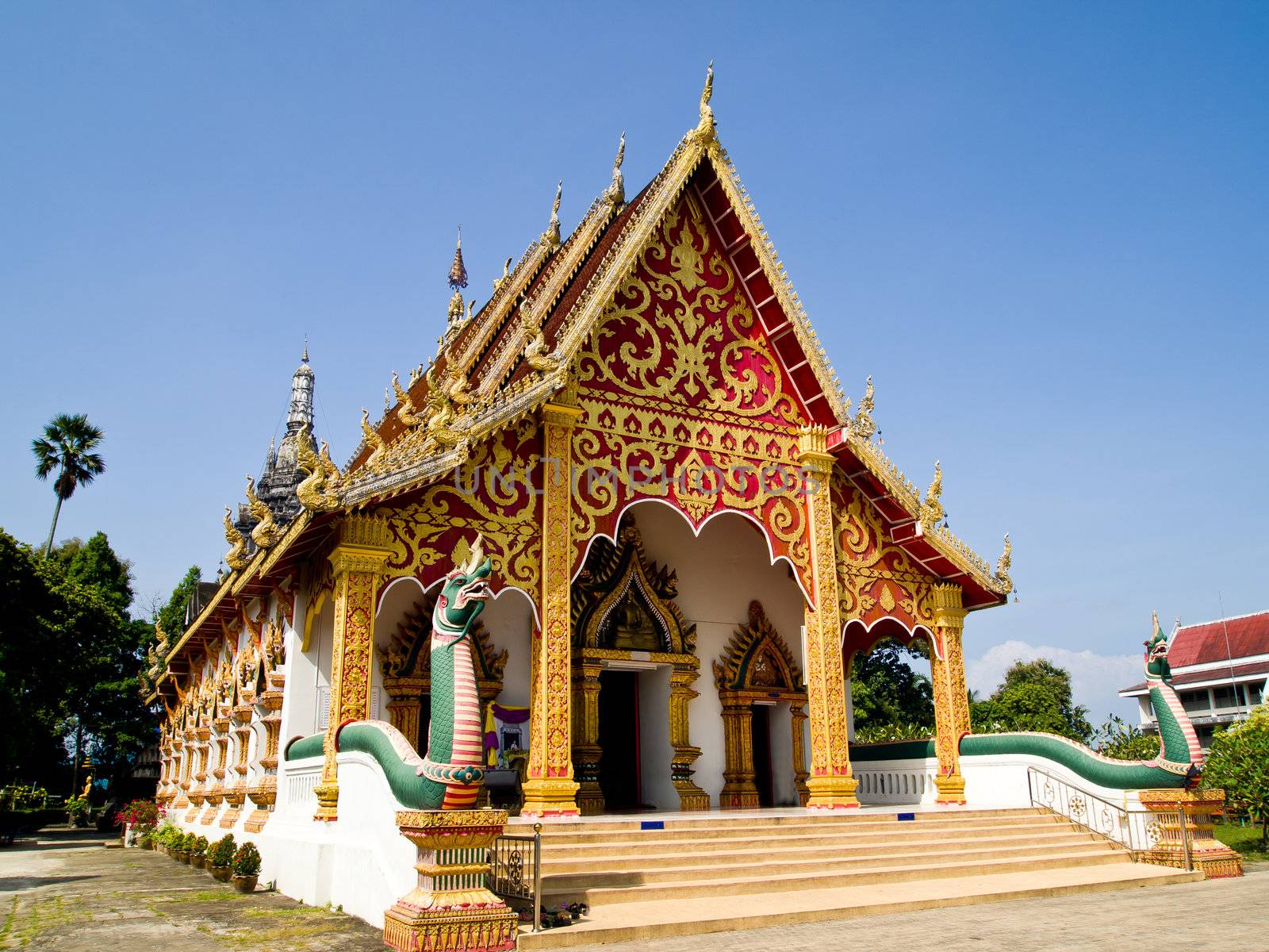 Temple in Traditional lanna style which is in Wat Suantan5 by gjeerawut