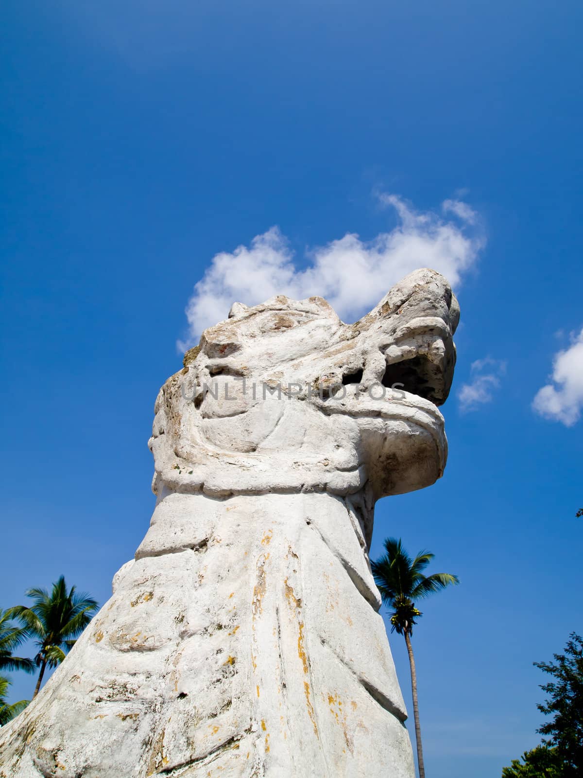 White singha in Traditional Lanna style which is in Wat Pumin (Nan-Thailand)