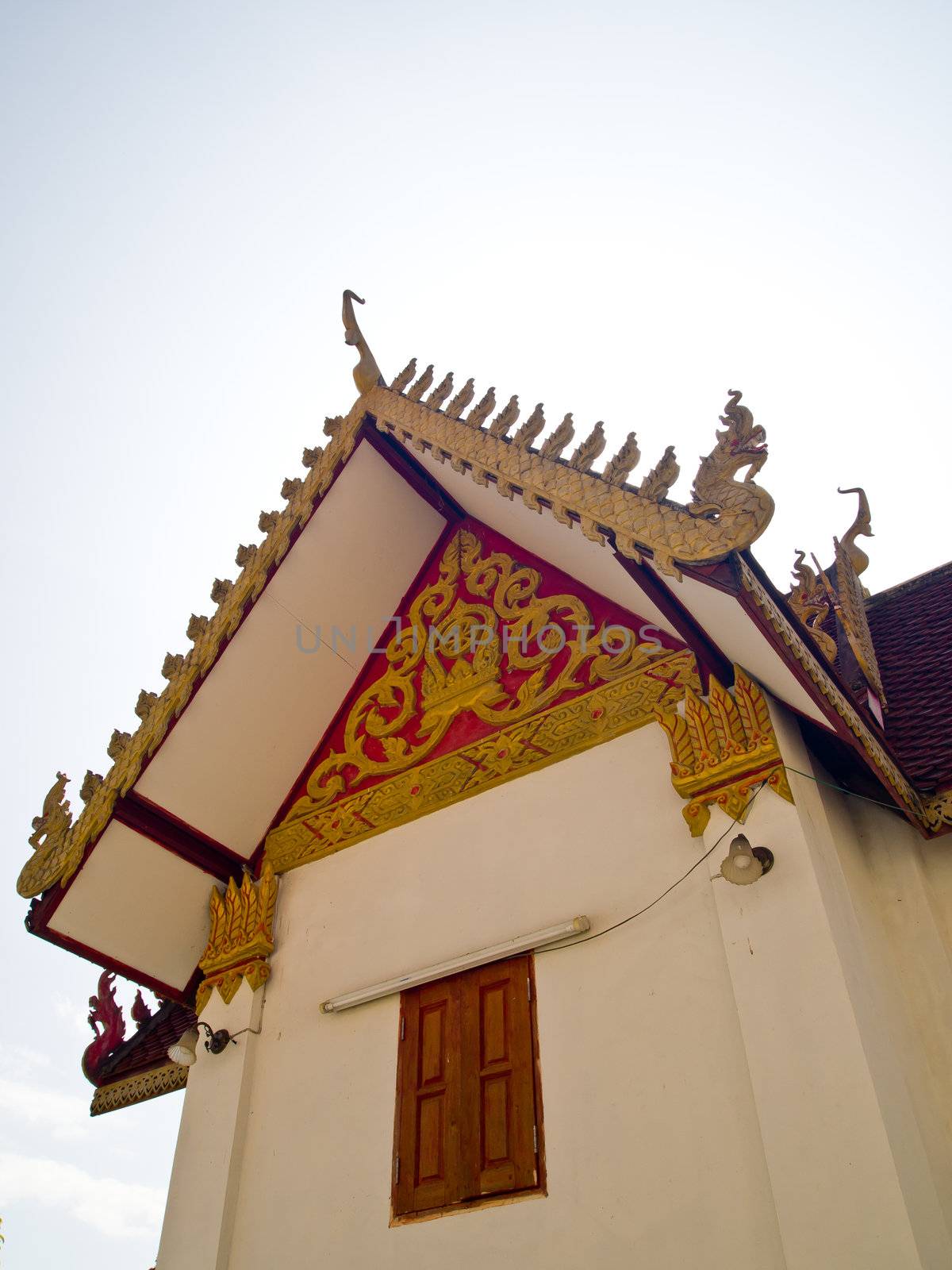 Temple in Traditional lanna style which is in Wat Suantan by gjeerawut