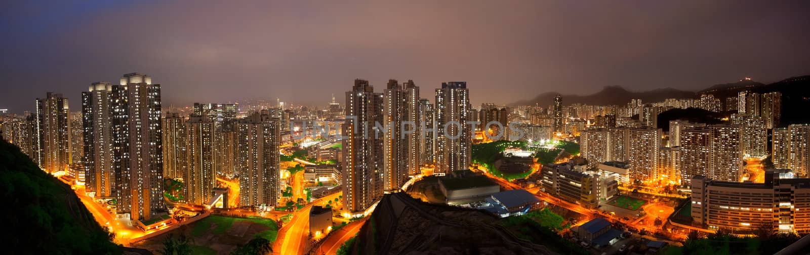 hongkong city sunset by cozyta