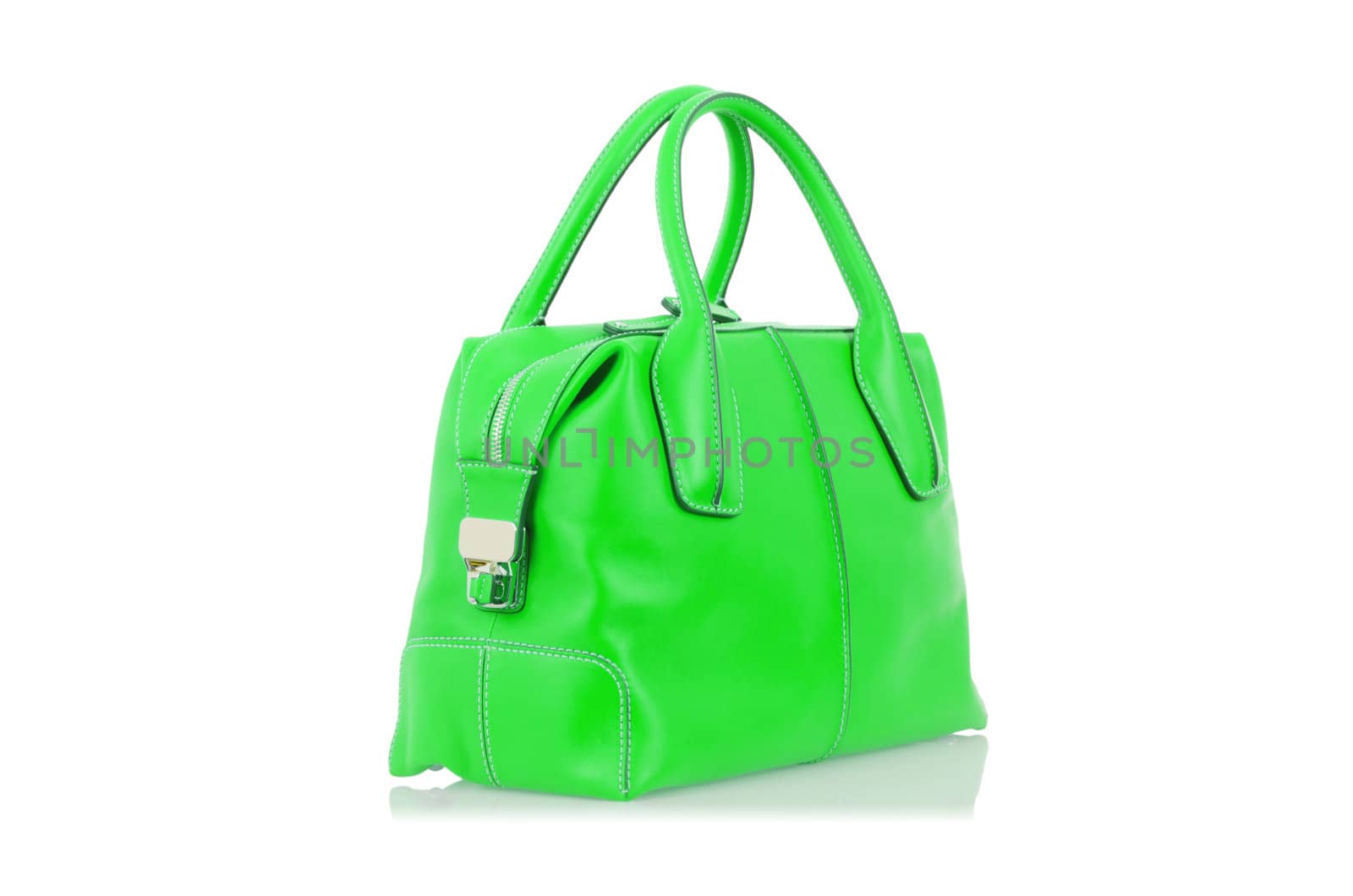 Elegant woman bag isolated on white