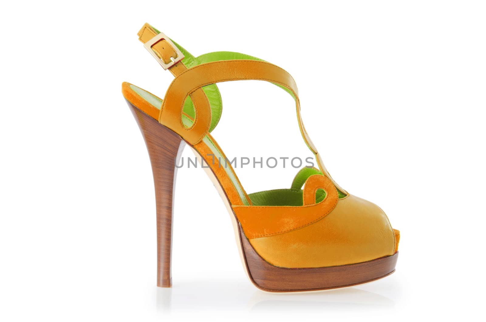 Woman shoes isolated on white