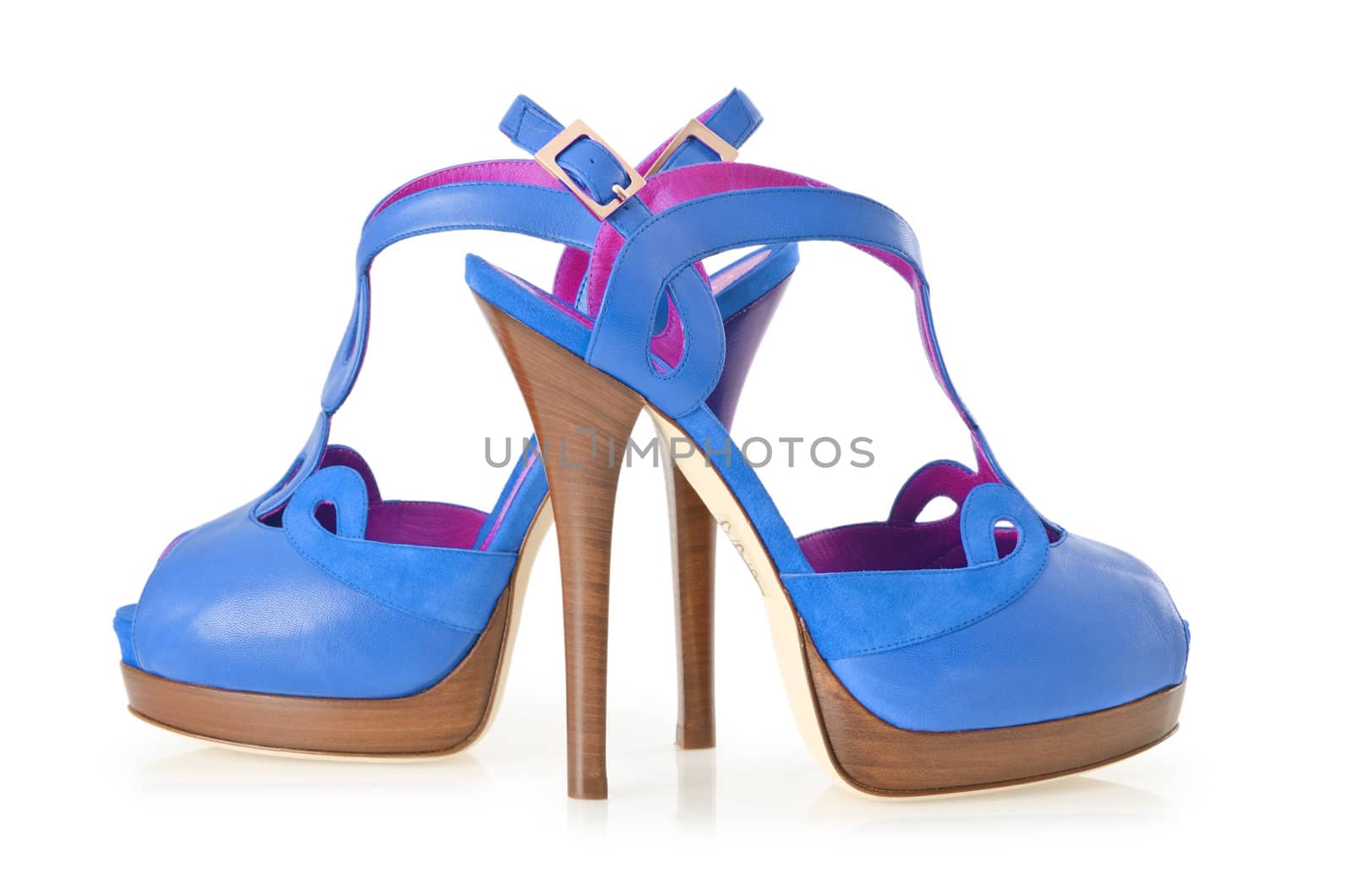 Woman shoes isolated on white