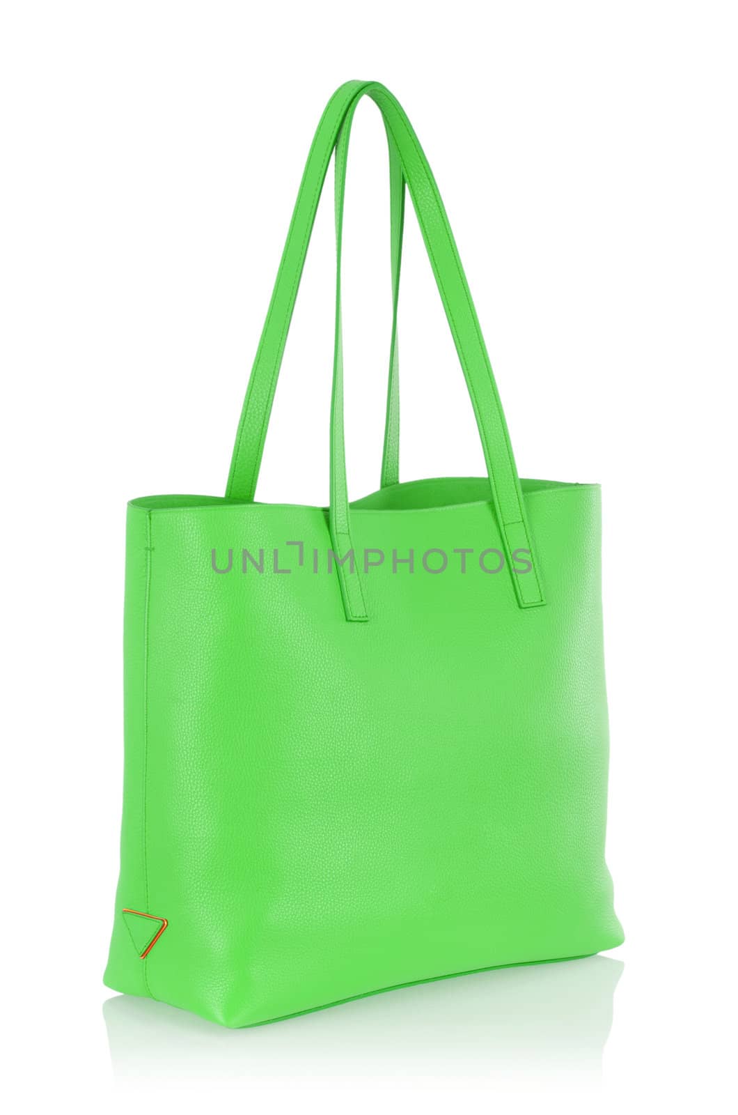 Elegant woman bag isolated on white
