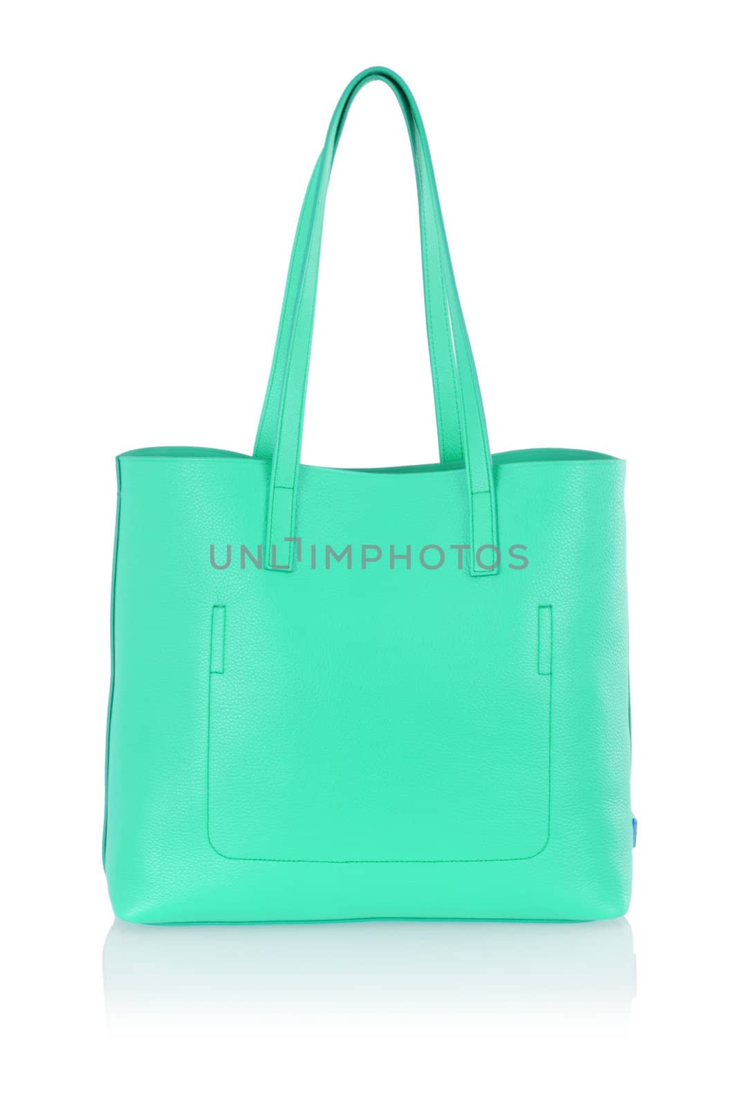 Elegant woman bag isolated on white