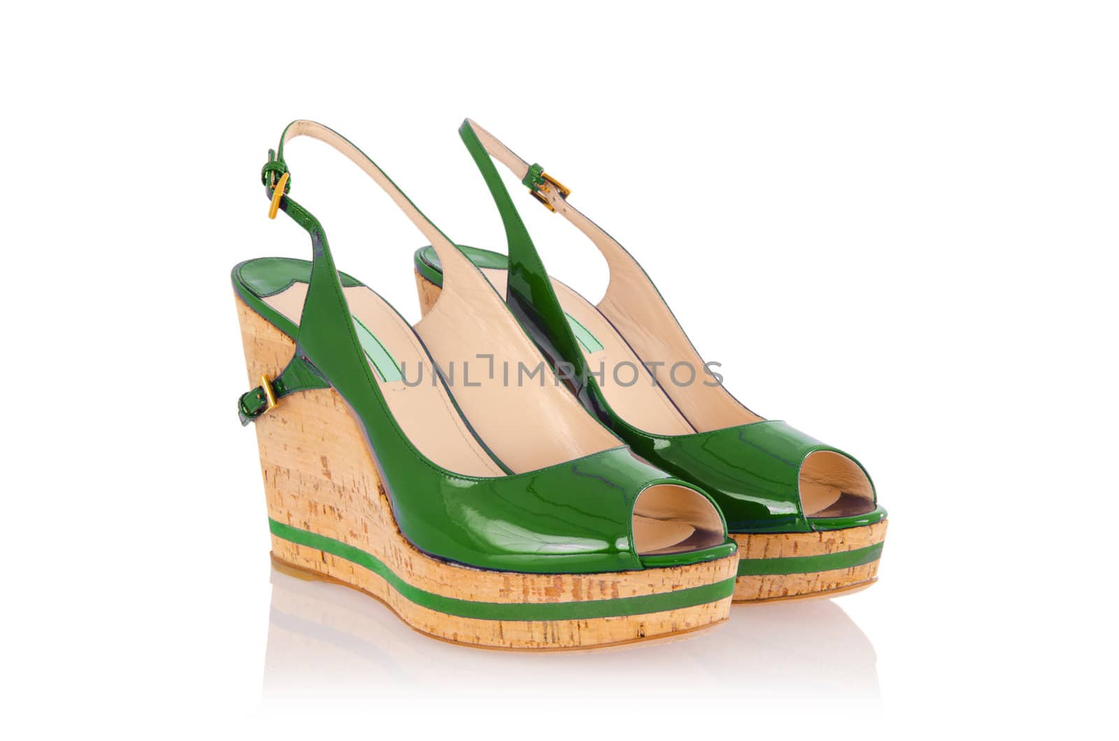 Woman shoes isolated on white