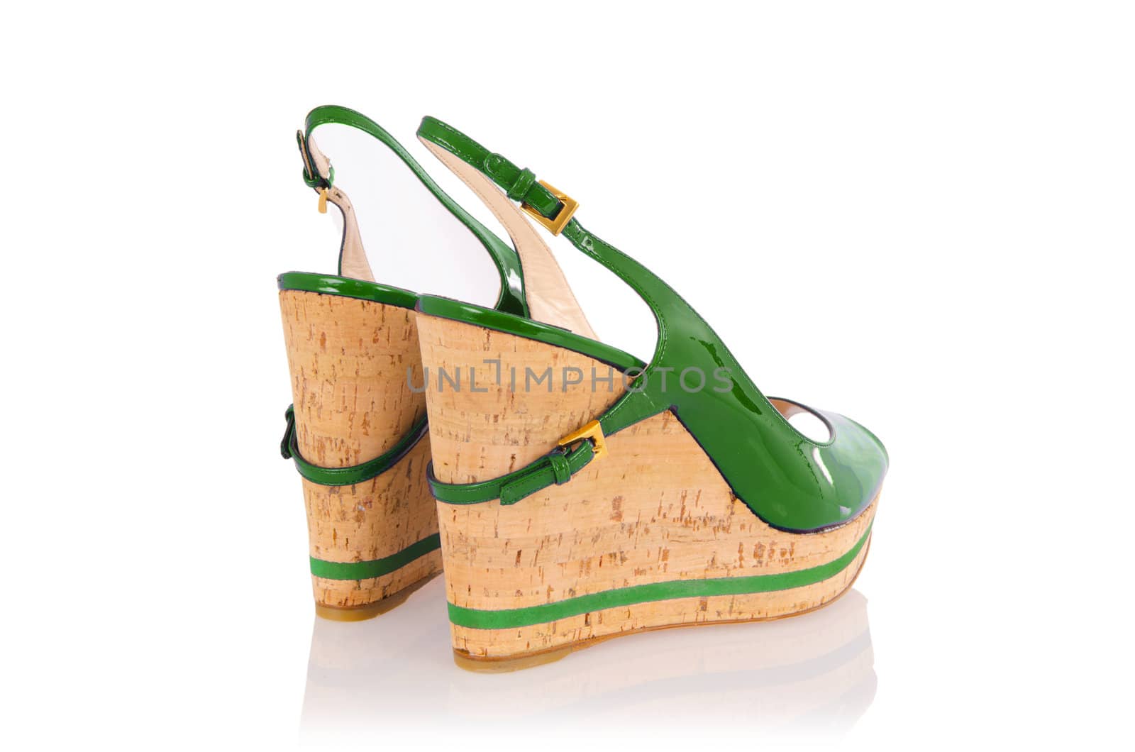 Woman shoes isolated on white