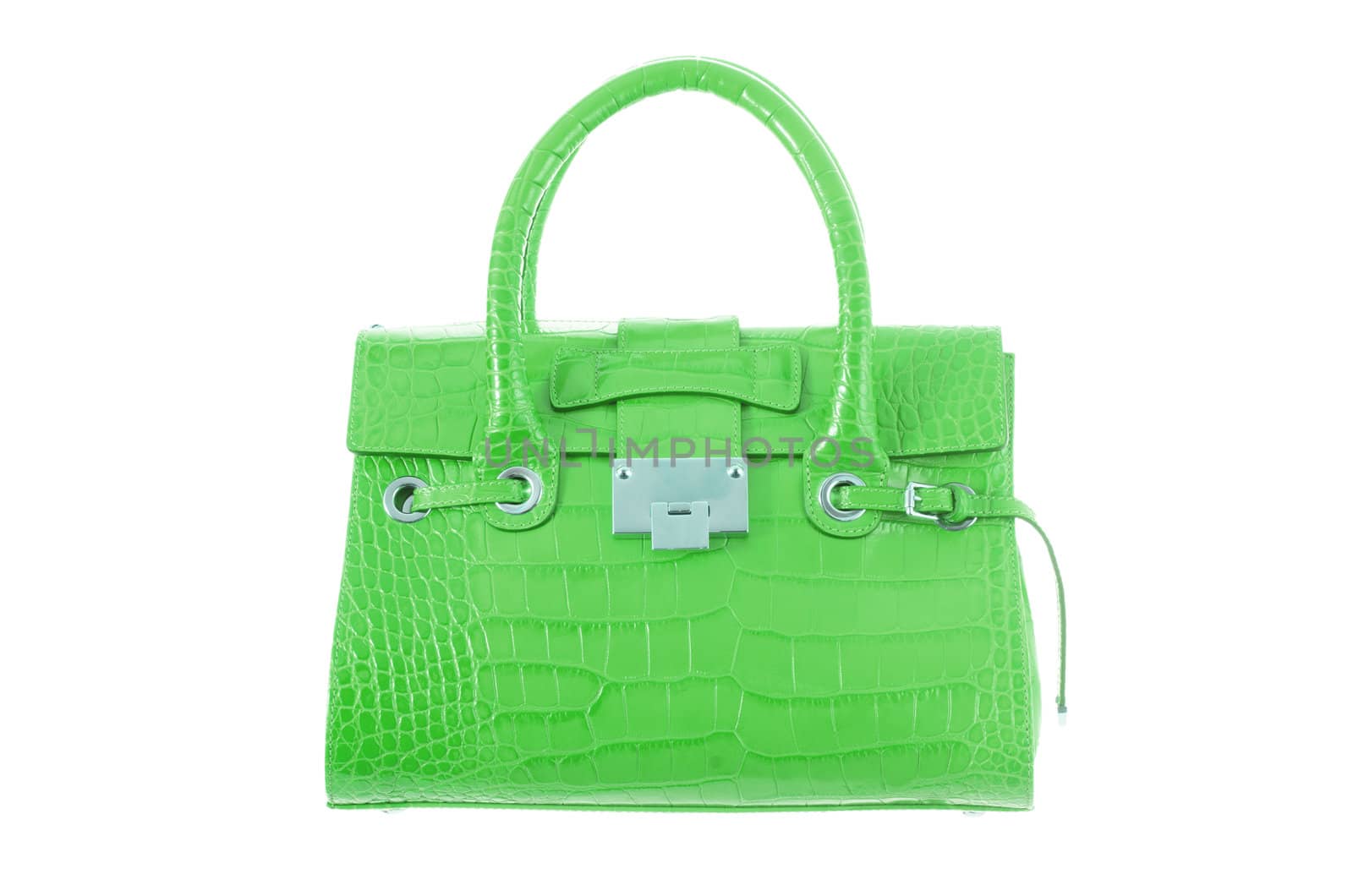 Elegant woman bag isolated on white
