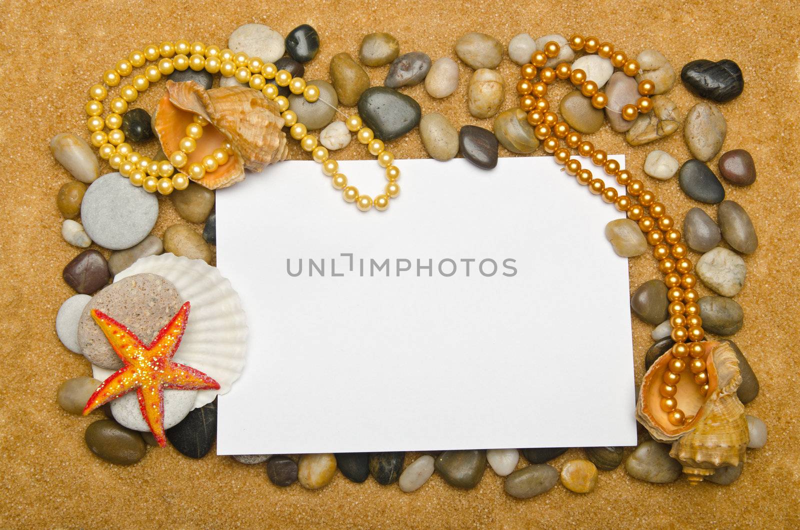 Blank message on the sand