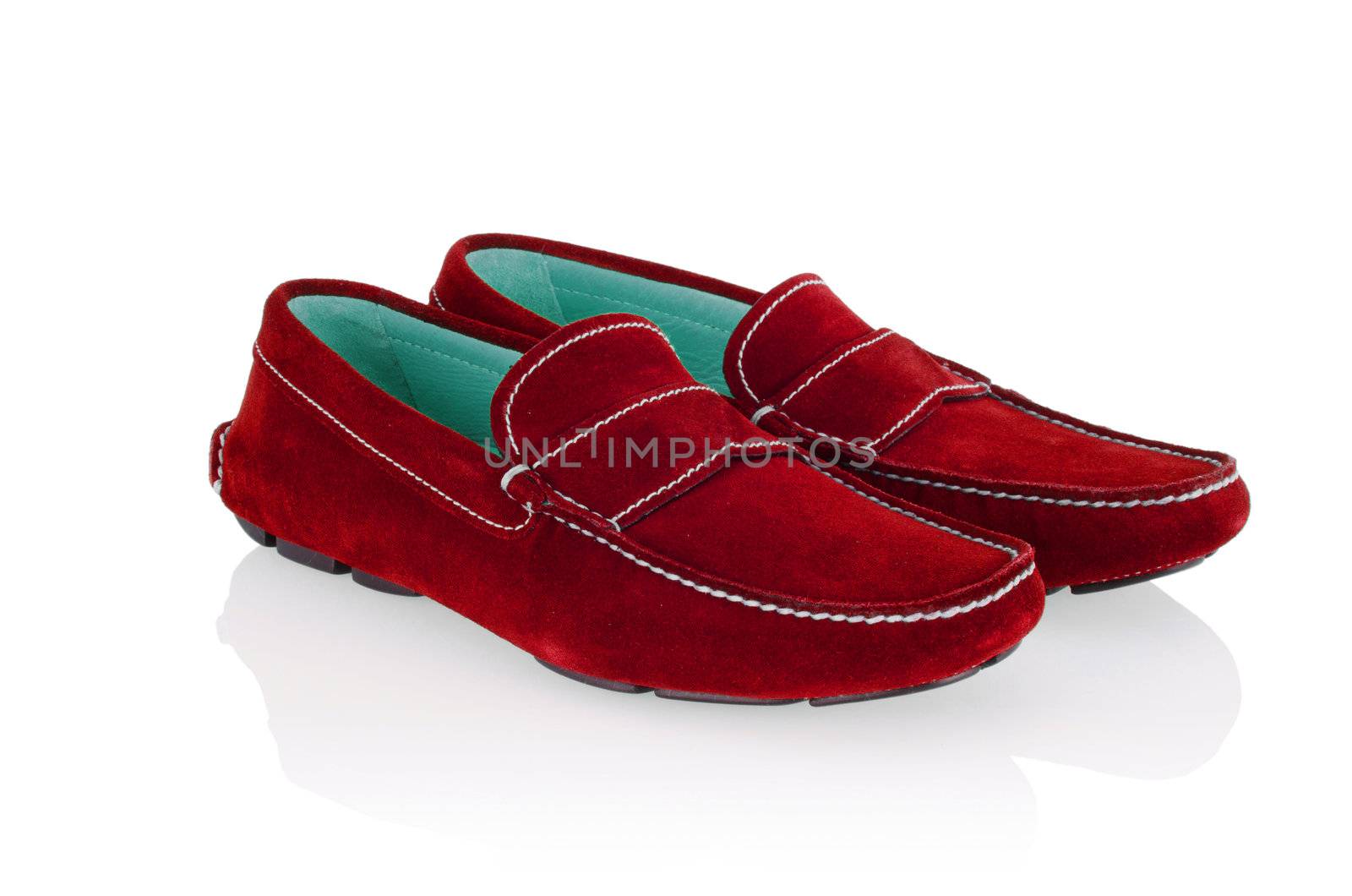 Male shoes isolated on white