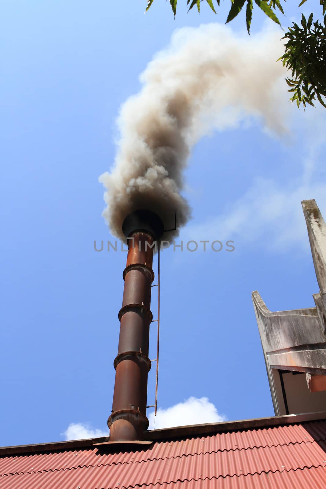 pipe black smoke emission