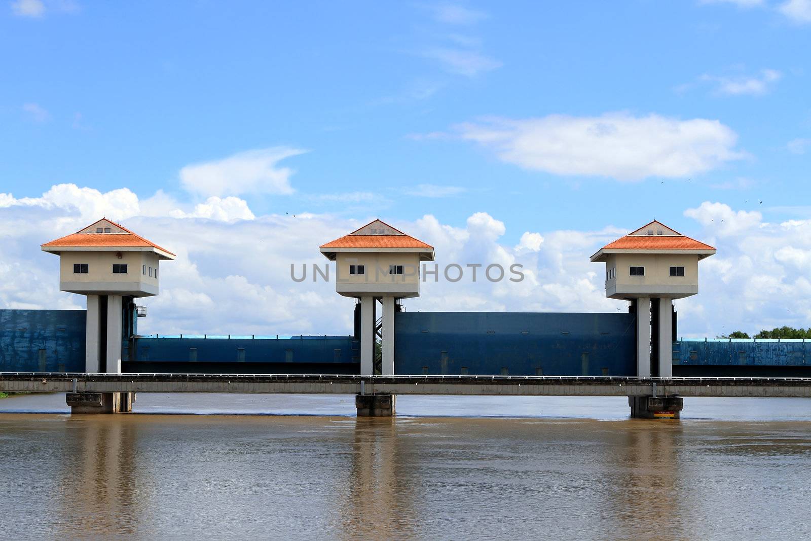 dam in the river by rufous