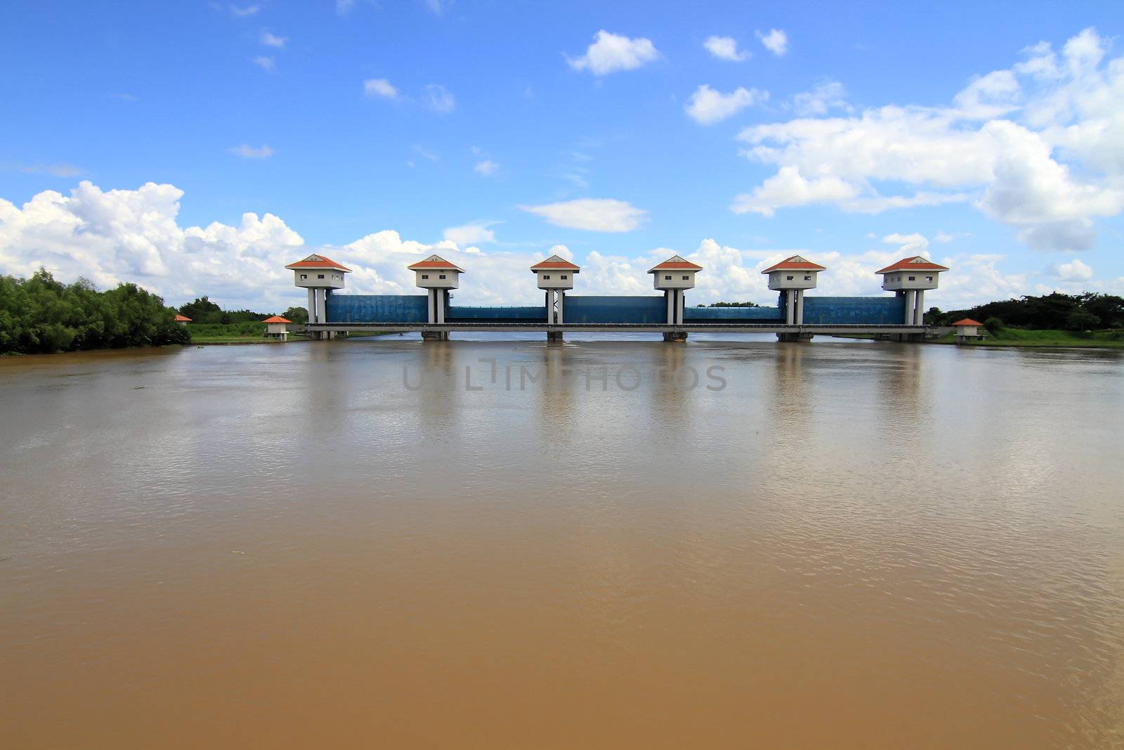 dam in the river by rufous