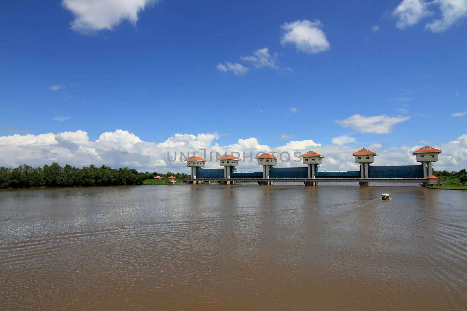 dam in the river