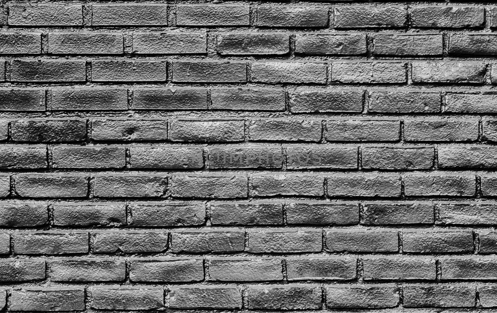 High Contrast Glossy Brick Wall Ideal for Backdrop or Background