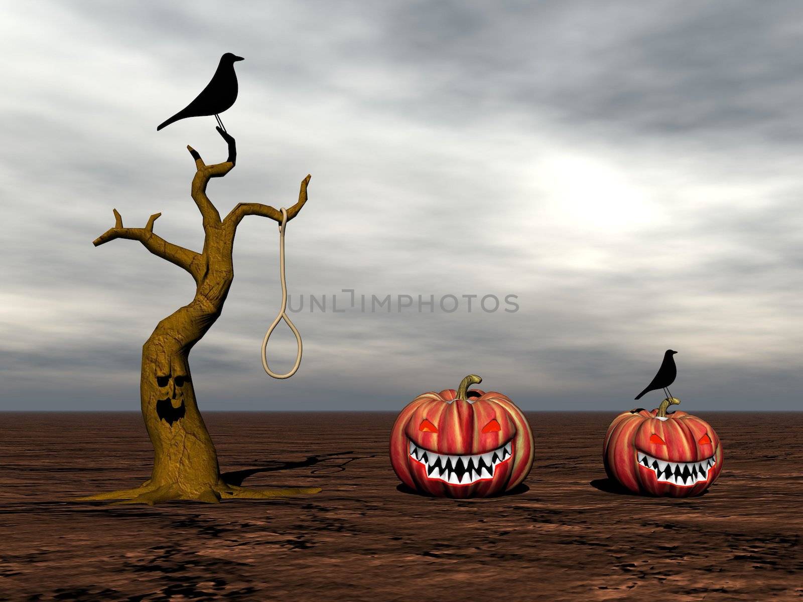 tree and birds black 