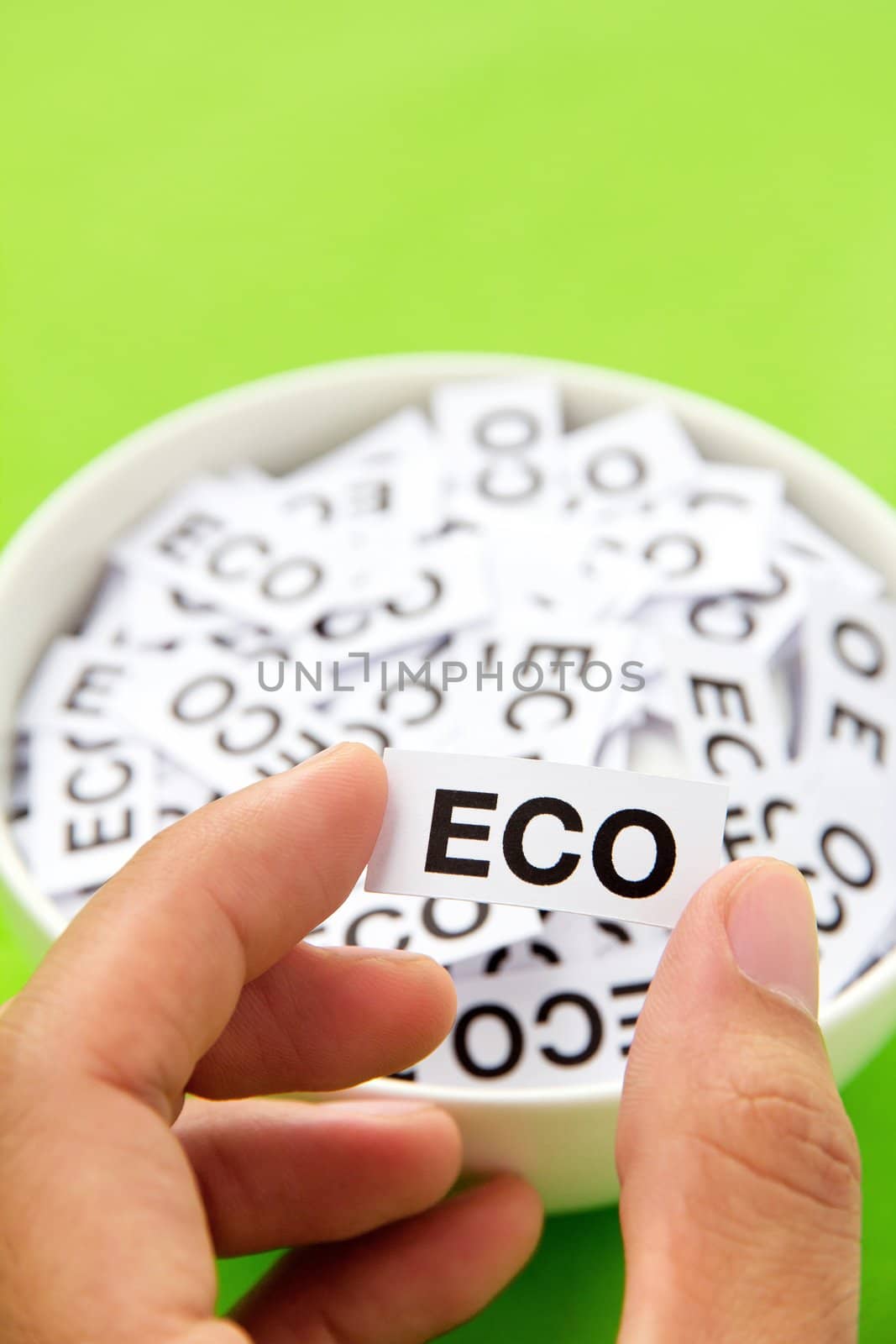 hand holding eco sign concept by ponsulak